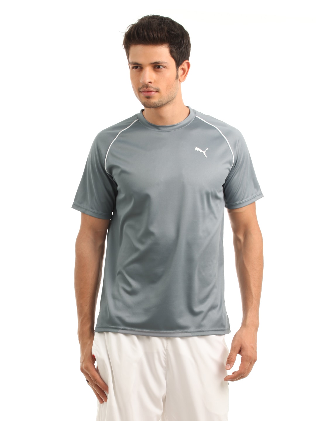 Puma Men Grey T-shirt