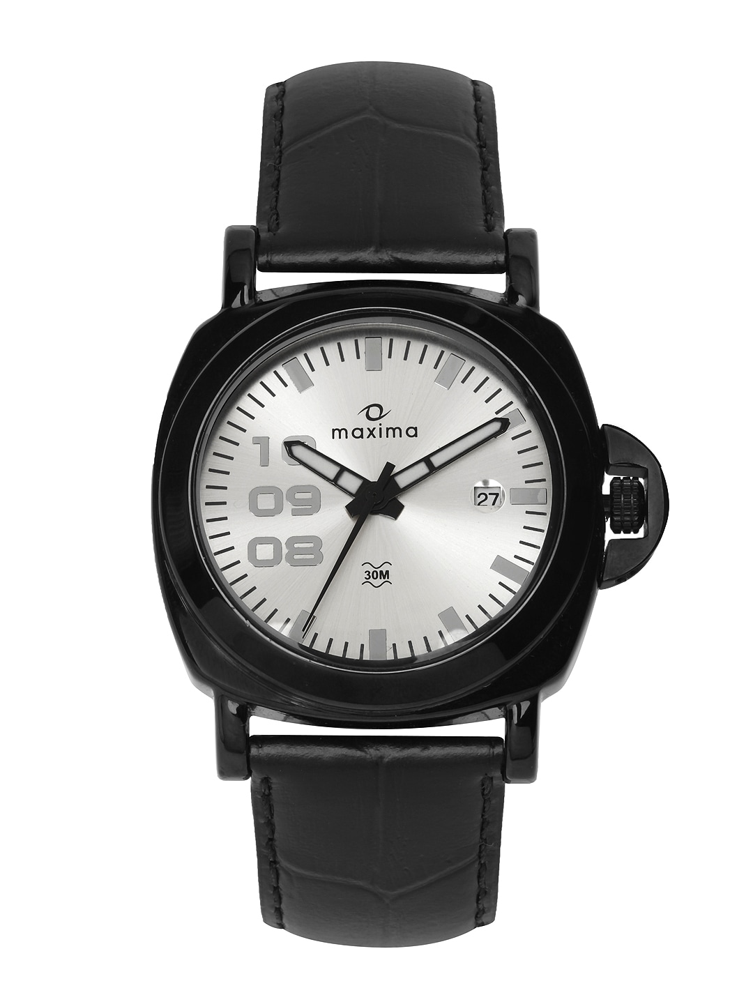 Maxima Attivo Men Steel-Toned Dial Watch 15933LMGB