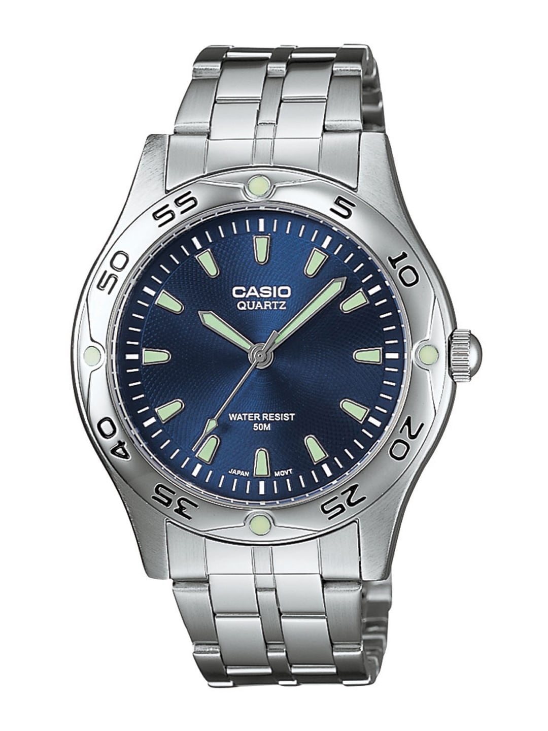 Casio Enticer Men Silver Analogue Watch MTP-1243D-2AVDF(A217)