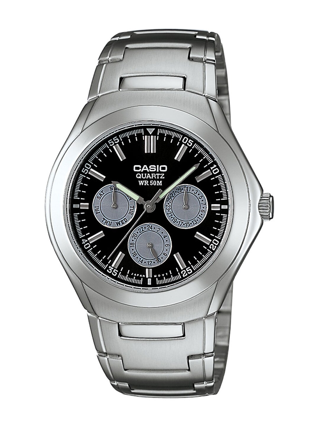 Casio Enticer Men Silver Analogue Watches (A389) MTP-1247D-1AVDF