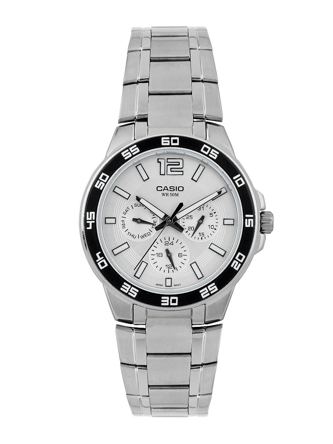 Casio Enticer Men Silver Analogue Multi-Dial Watch MTP-1300D-7A1VDF(A484)