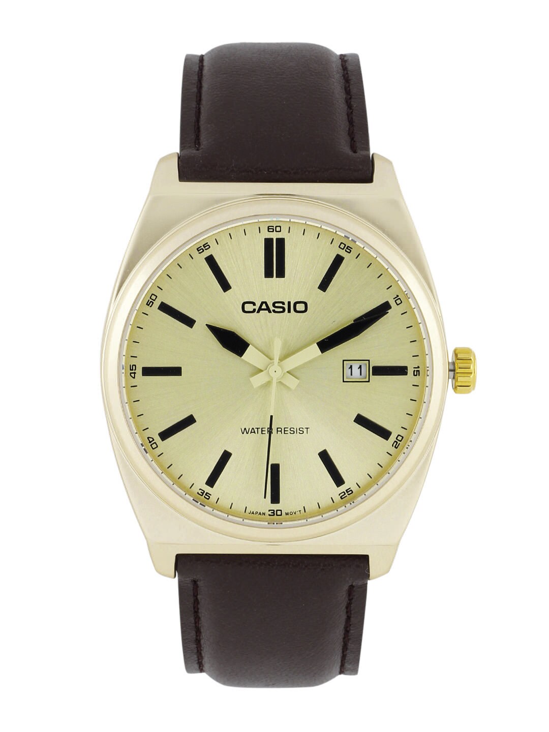 CASIO ENTICER Men Gold-Toned Dial Analogue Watch A644