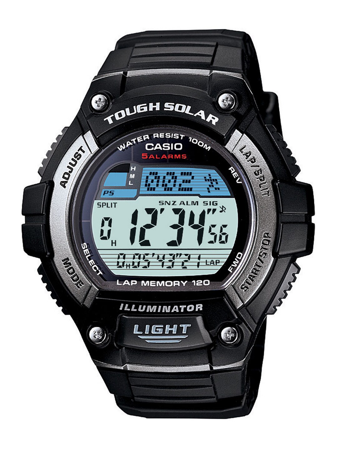 Casio Youth Digital Men Black Digital Watches (D092) W-S220-1AVDF