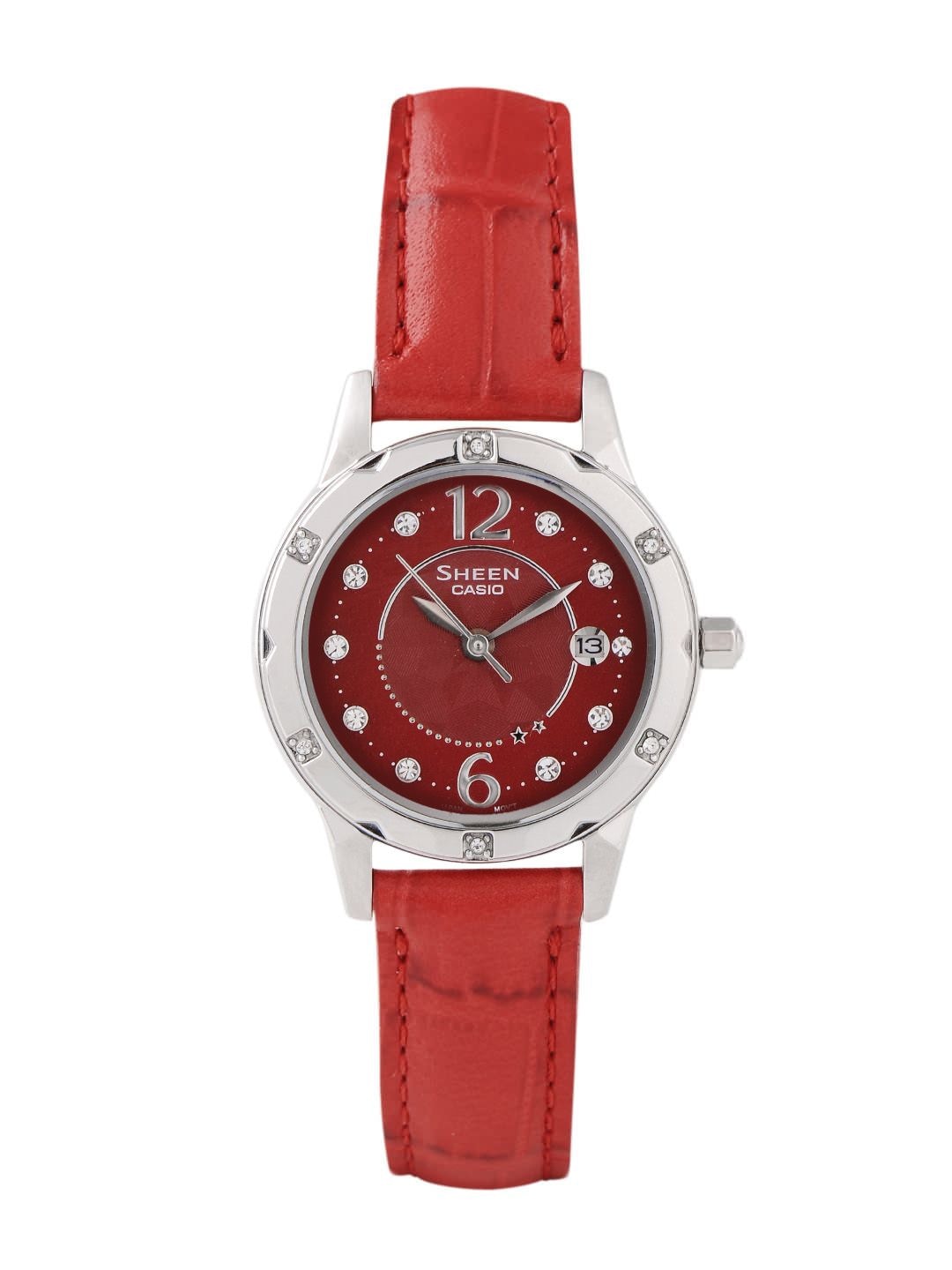 CASIO SHEEN Women Red Dial Watch SX017