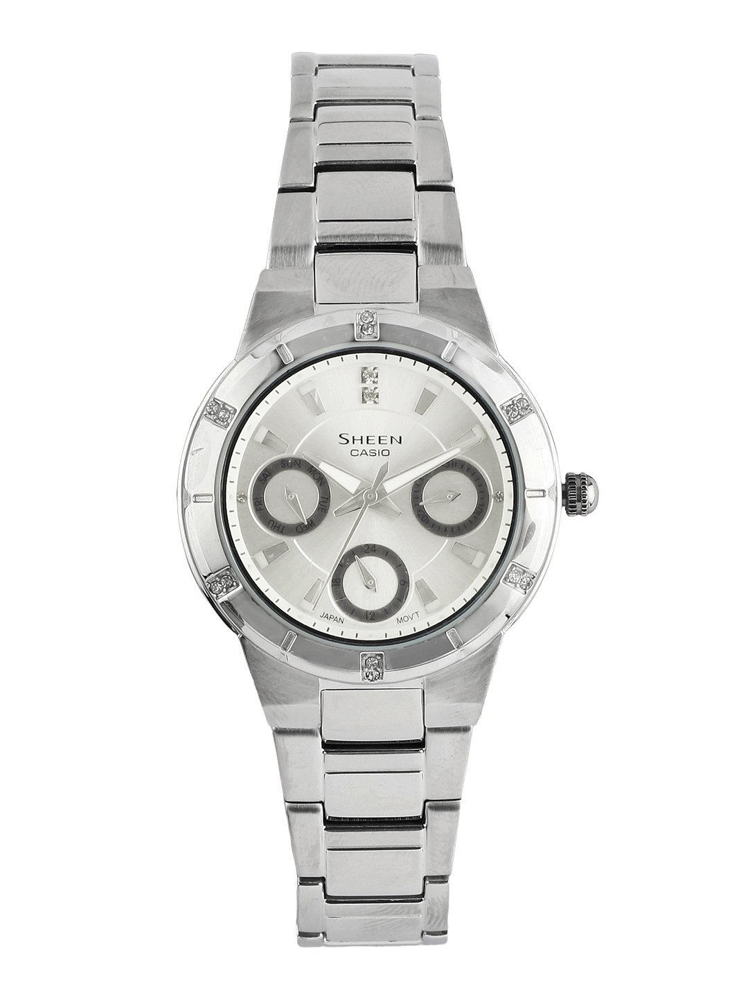 CASIO SHEEN Women Silver-Toned Dial Watch SX042