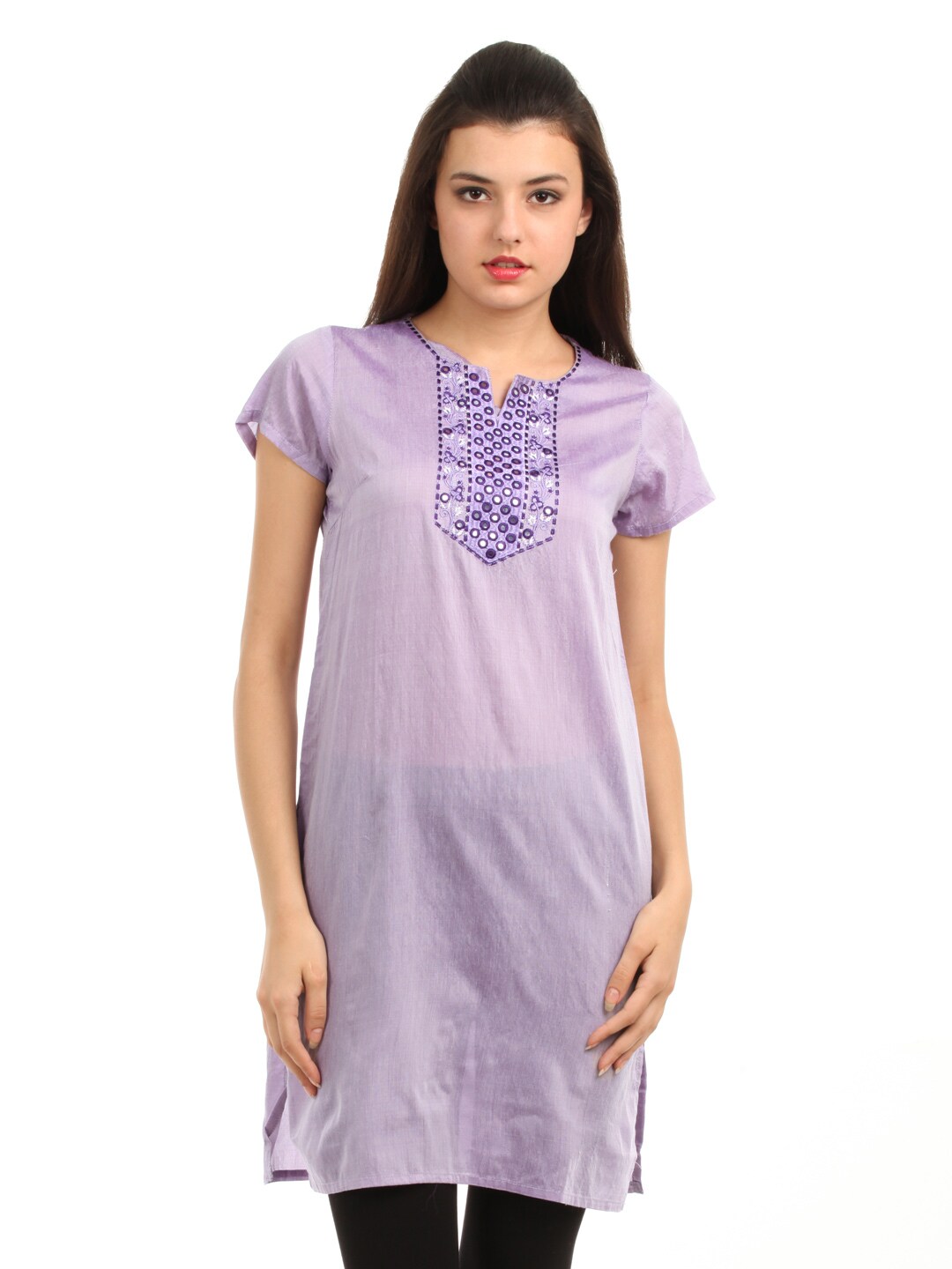 Folklore Women Lavender Kurta