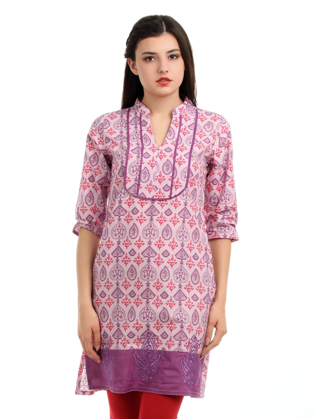 Folklore Women Purple Kurta