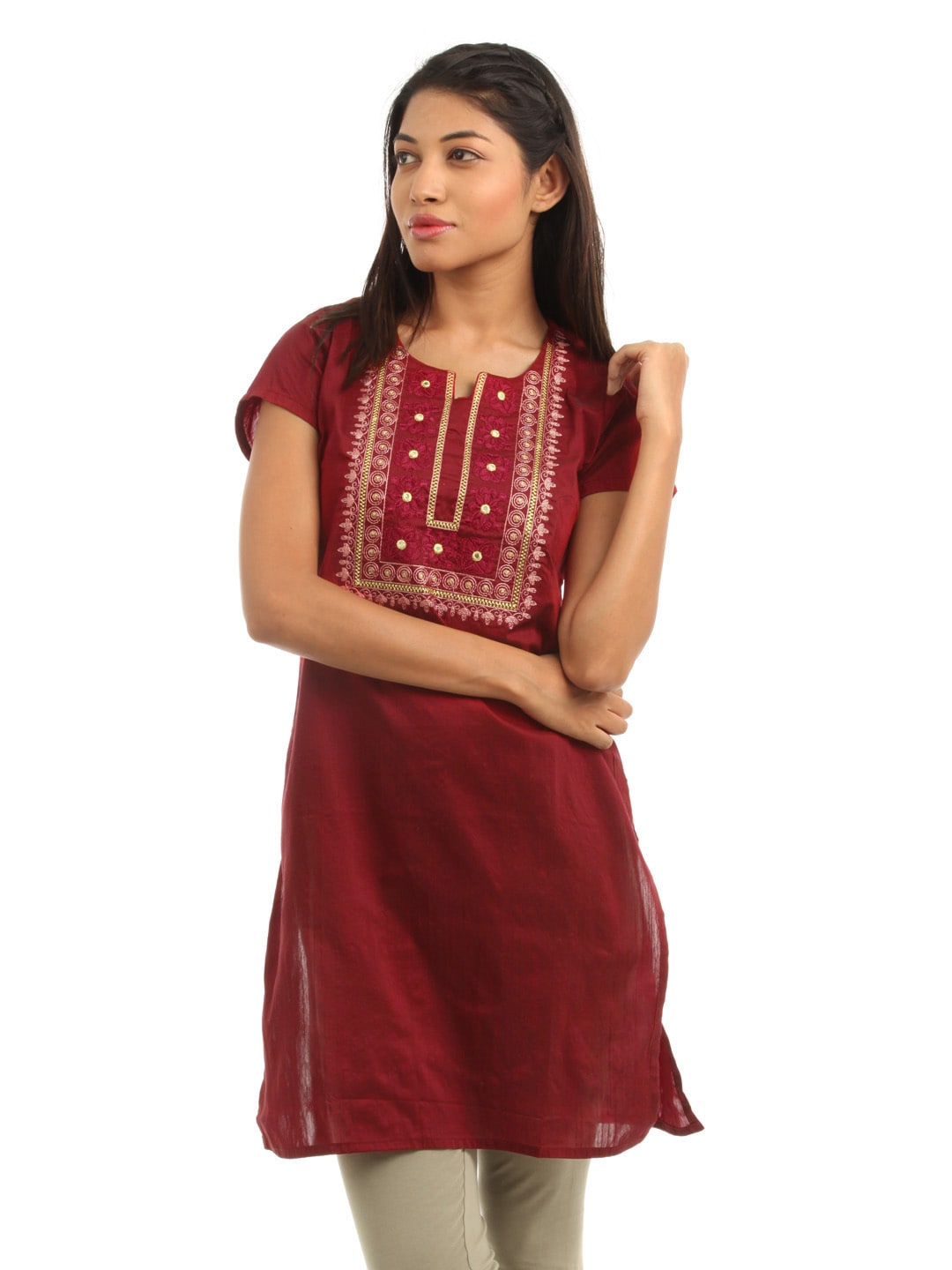 Folklore Women Red Kurta