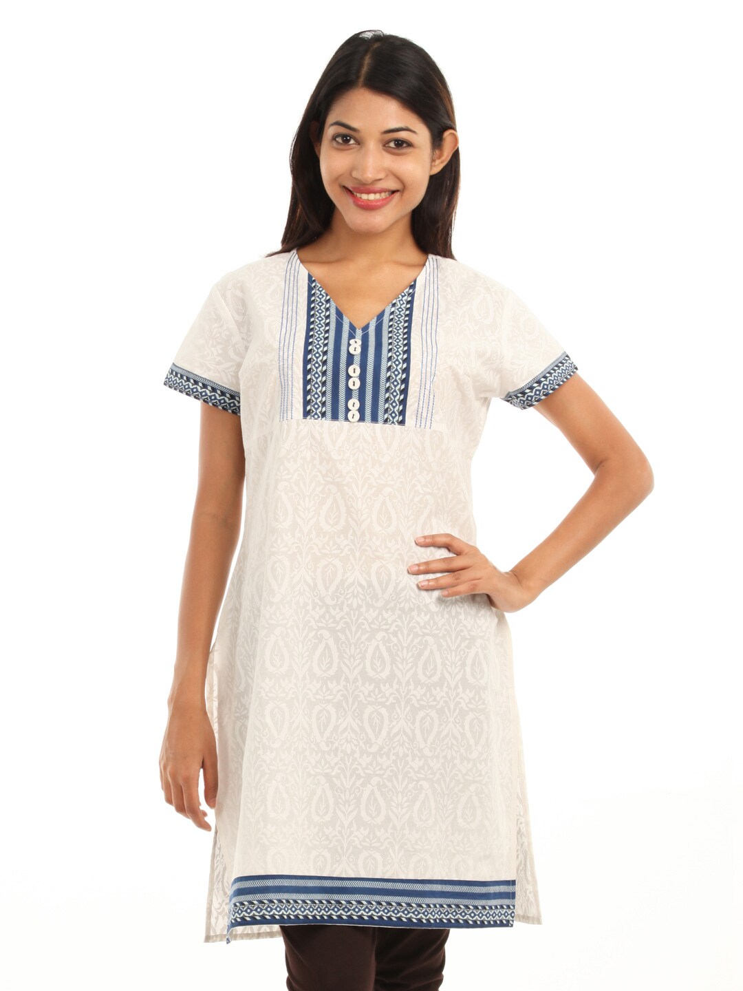 Vishudh Women White Kurta