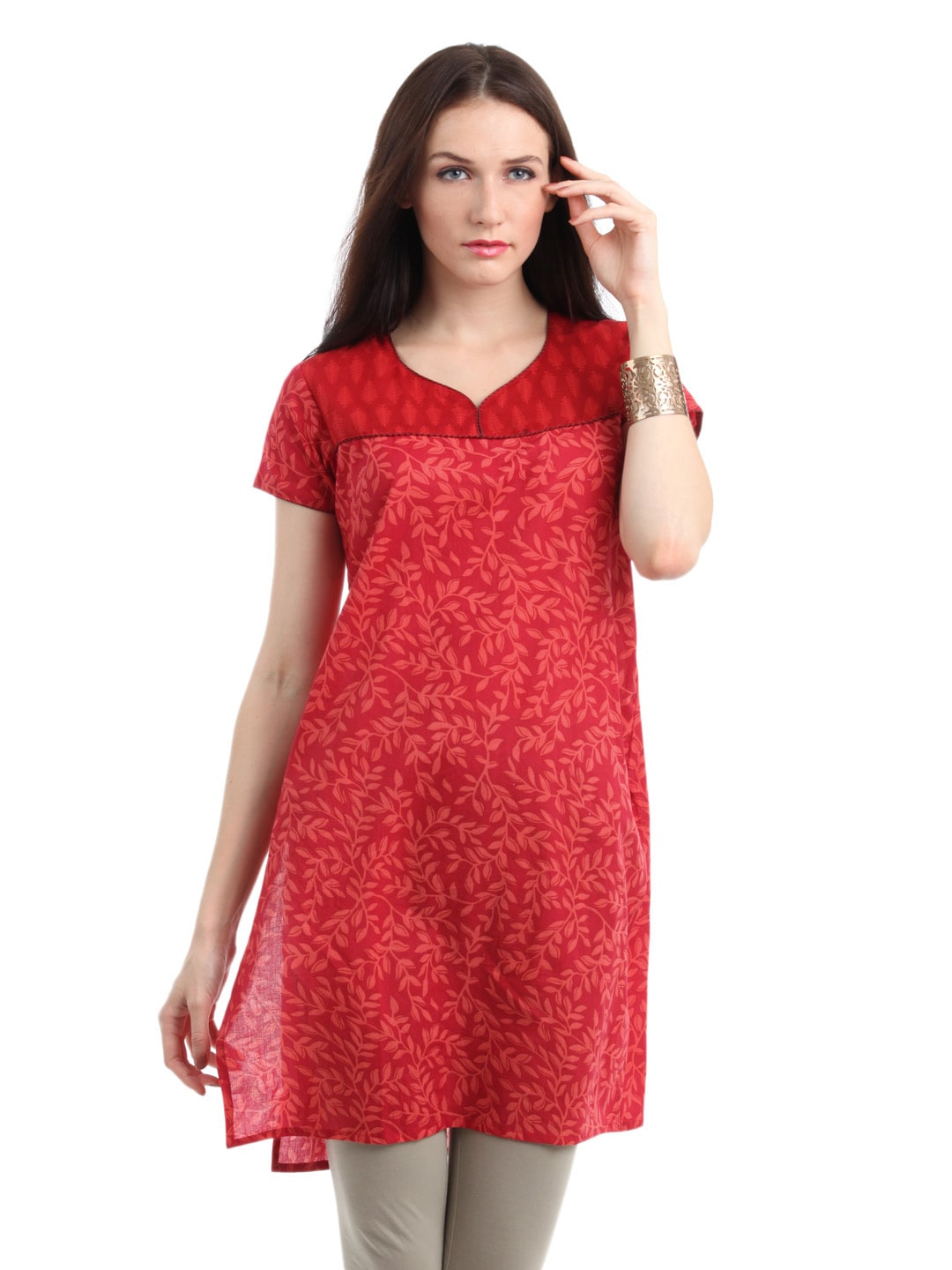 Vishudh Women Red Kurta