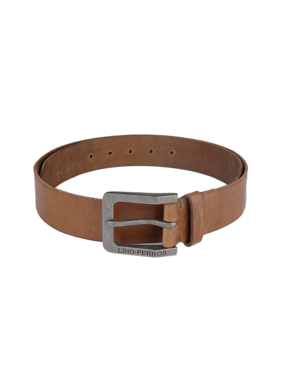 Lino Perros Men Tan Leather Belt