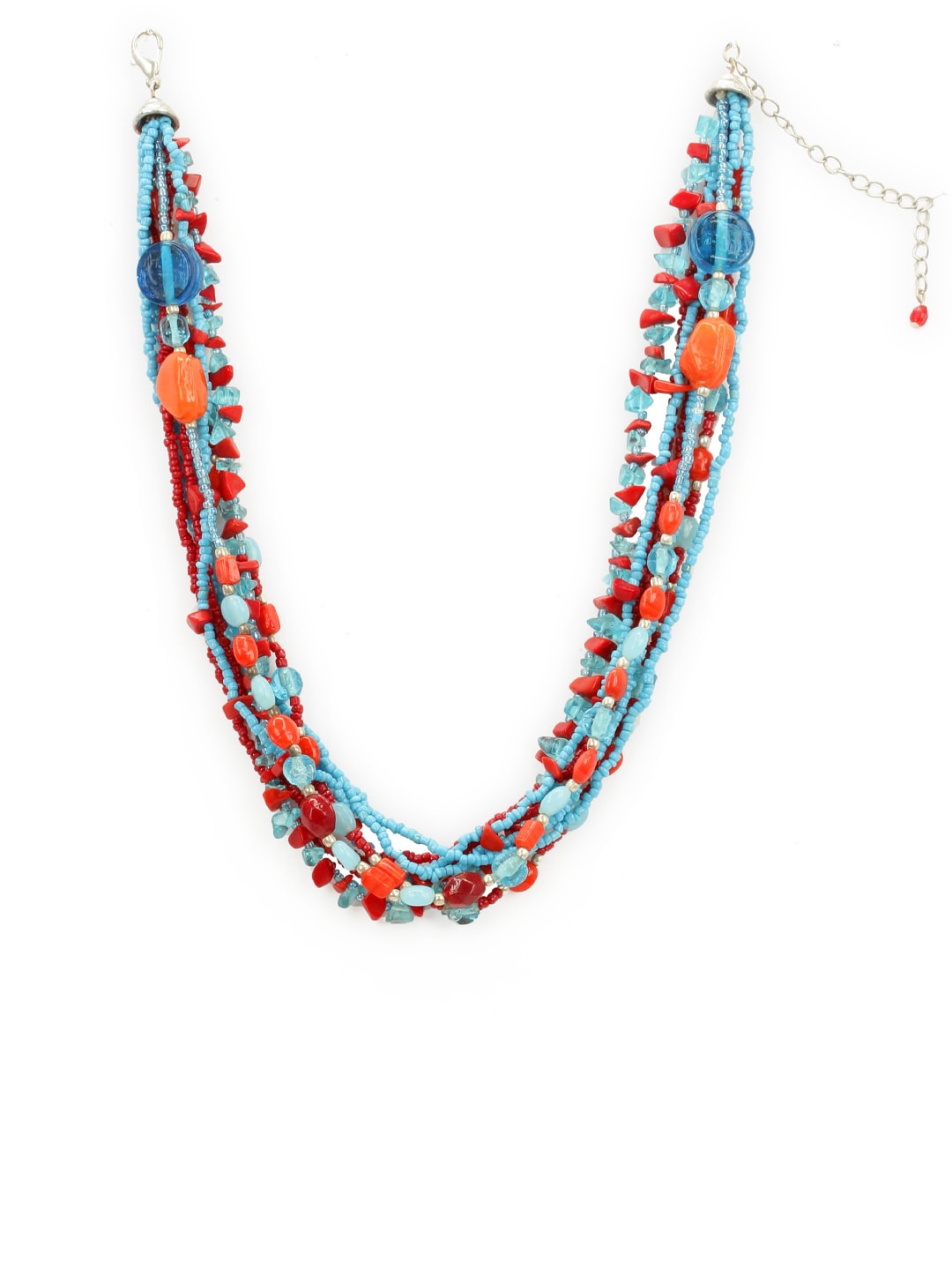 Adrika Blue & Red Necklace