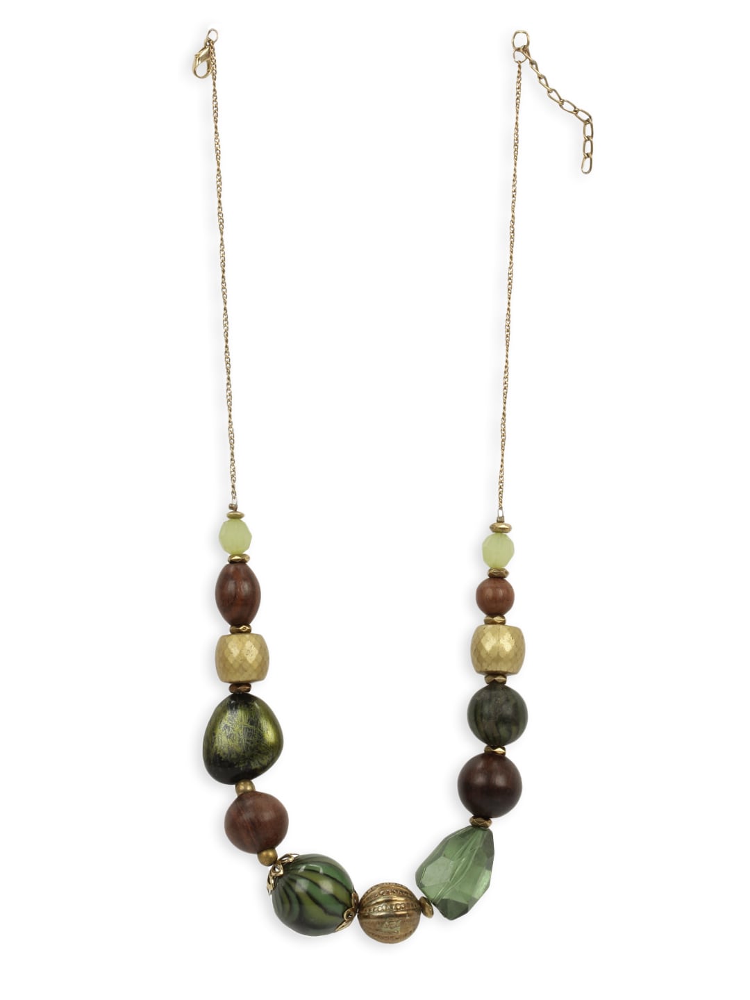 Adrika Women Green & Brown Necklace