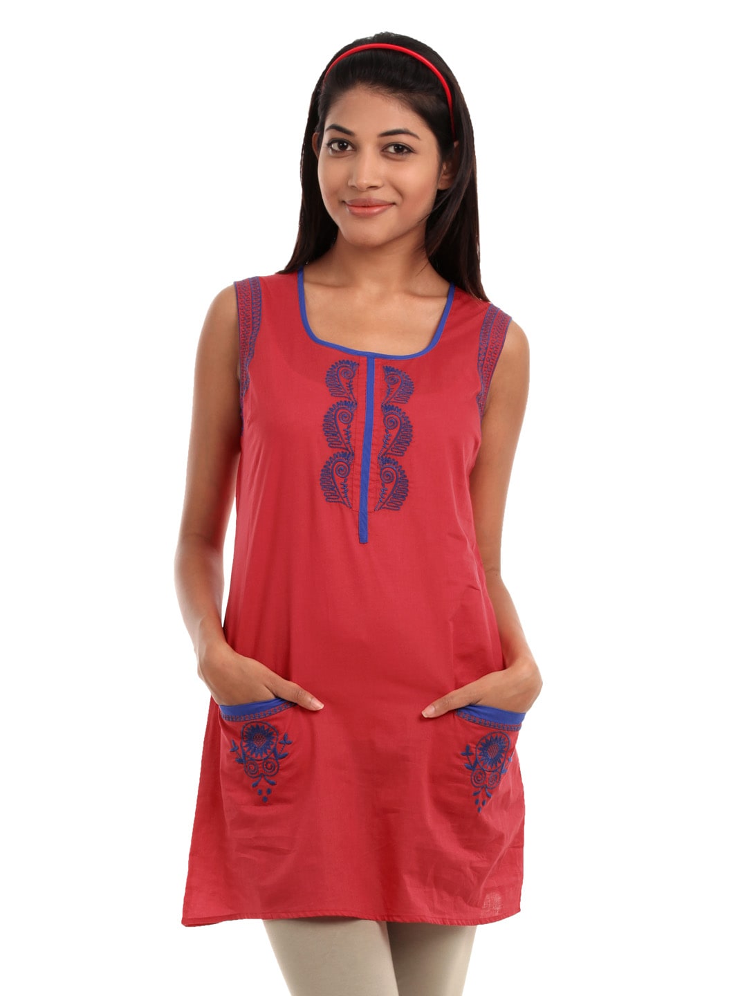 Fusion Beats Women Dark Pink Tunic