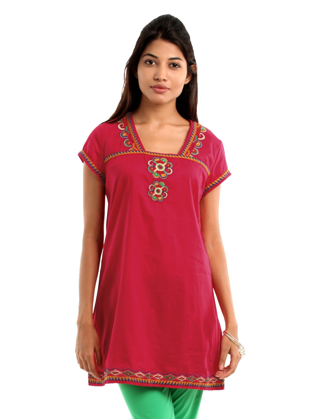 Fusion Beats Women Dark Pink Tunic