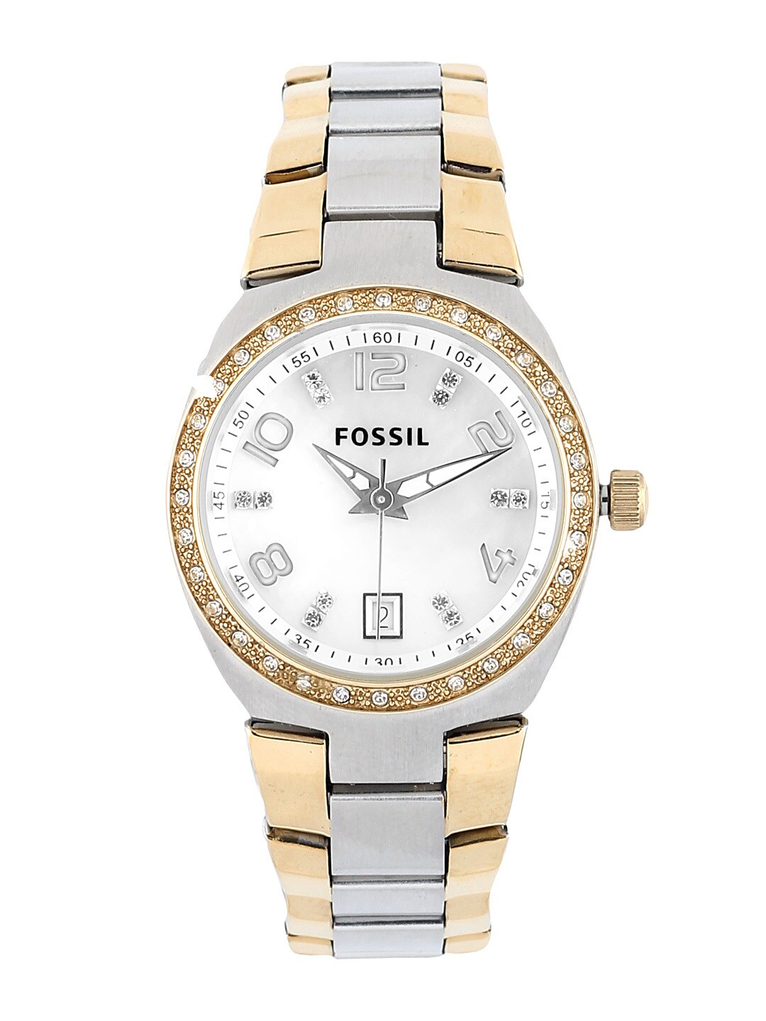 Fossil Women White Dial Watch AM4183