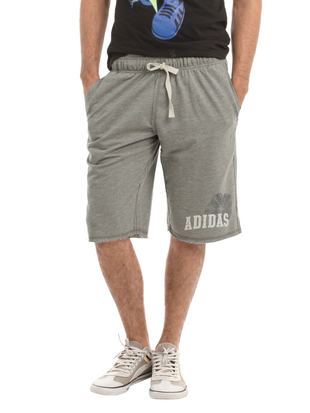 ADIDAS Men Grey Shorts