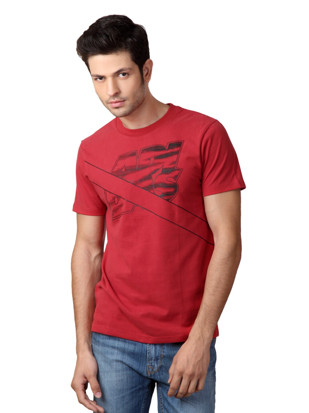 ADIDAS Men Red T-shirt