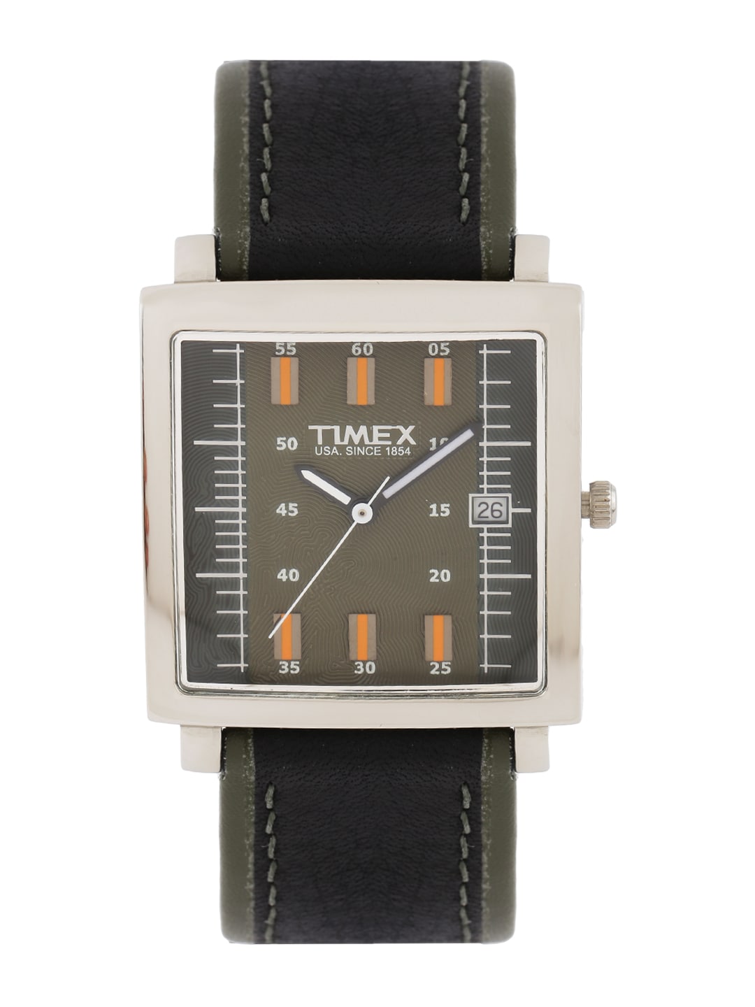Timex Men Olive Green Dial Watch DV10