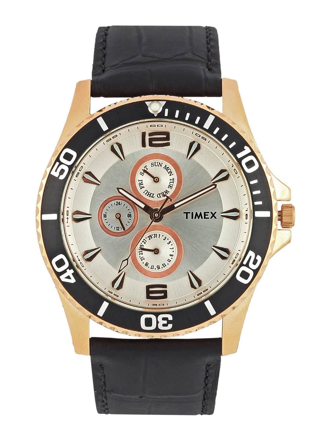 Timex Men Sliver Dial Chronograph Watch