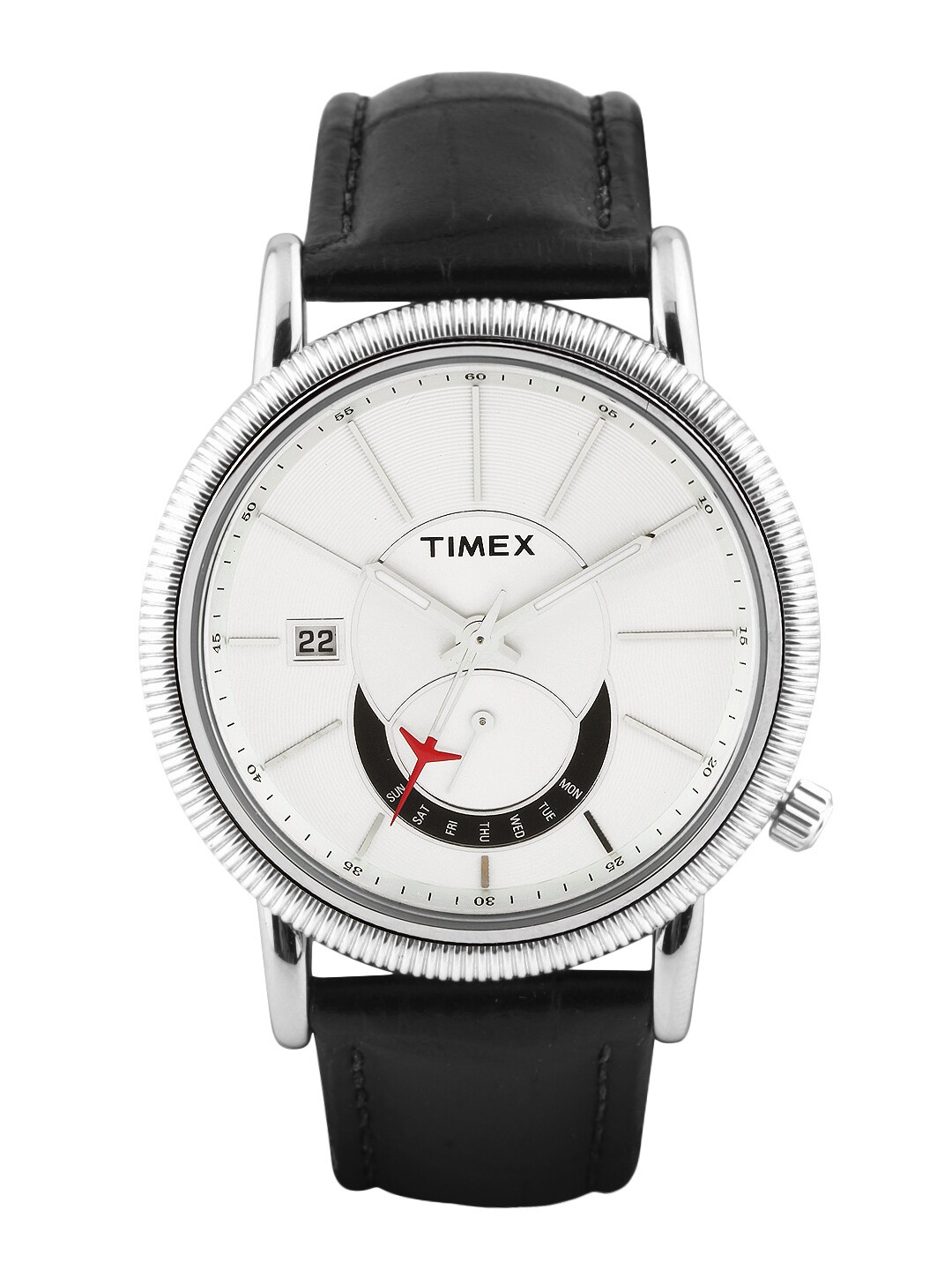 Timex Men Silver Toned Dial Watch