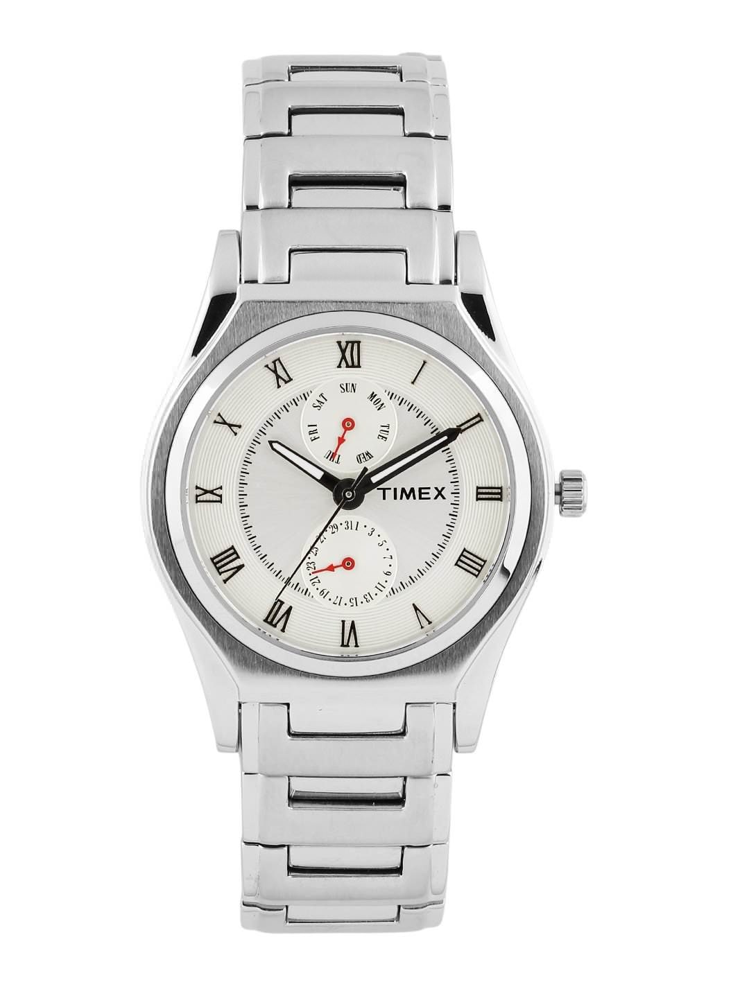 Timex Men Sliver Dial Chronograph Watch