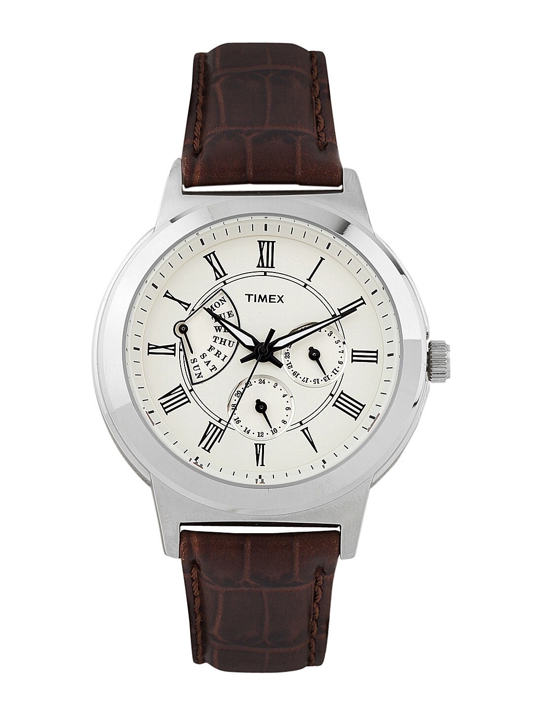 Timex Men Cream Toned Dial Watch