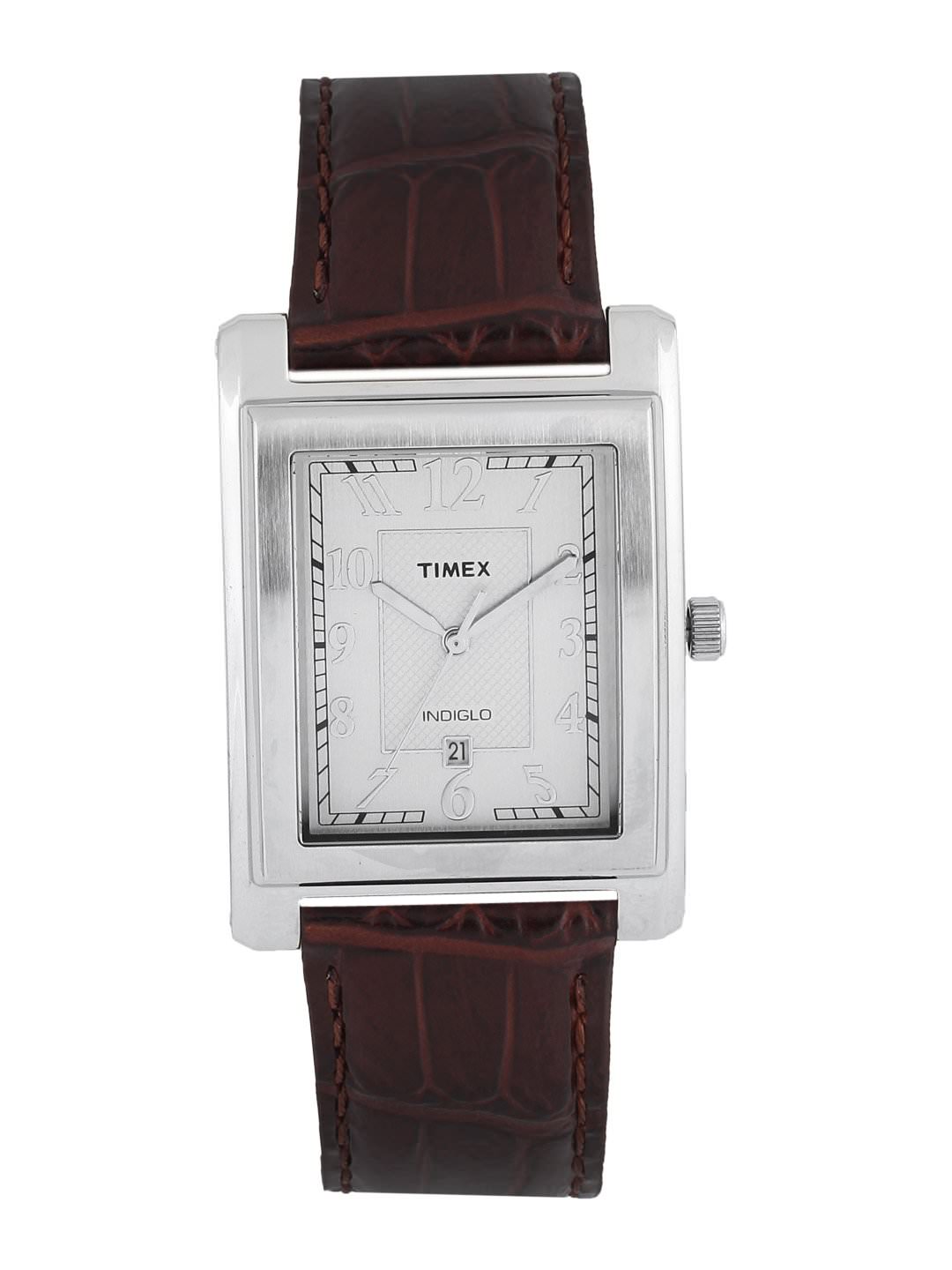 Timex Men Slivery Grey Dial Watch