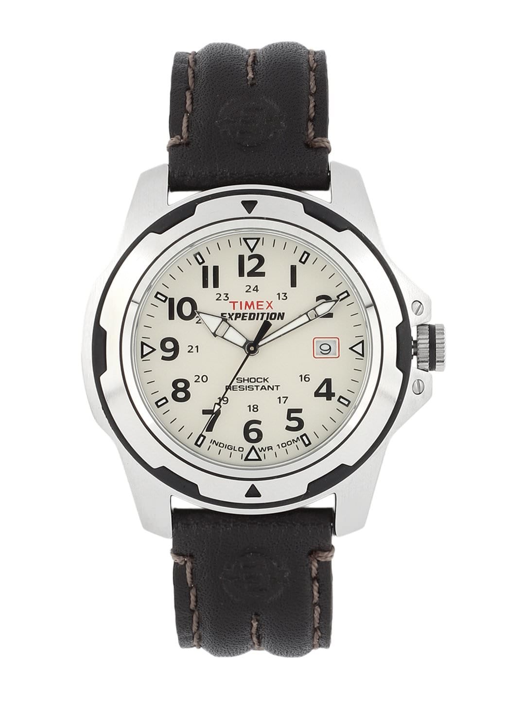 Timex Men Off White Dial Watch