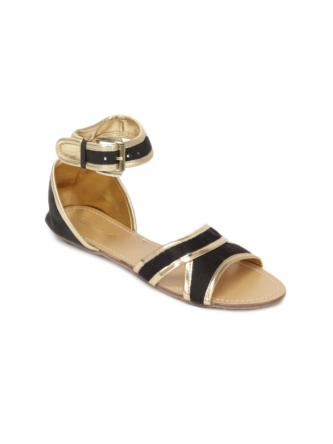 Catwalk Women Black Sandals