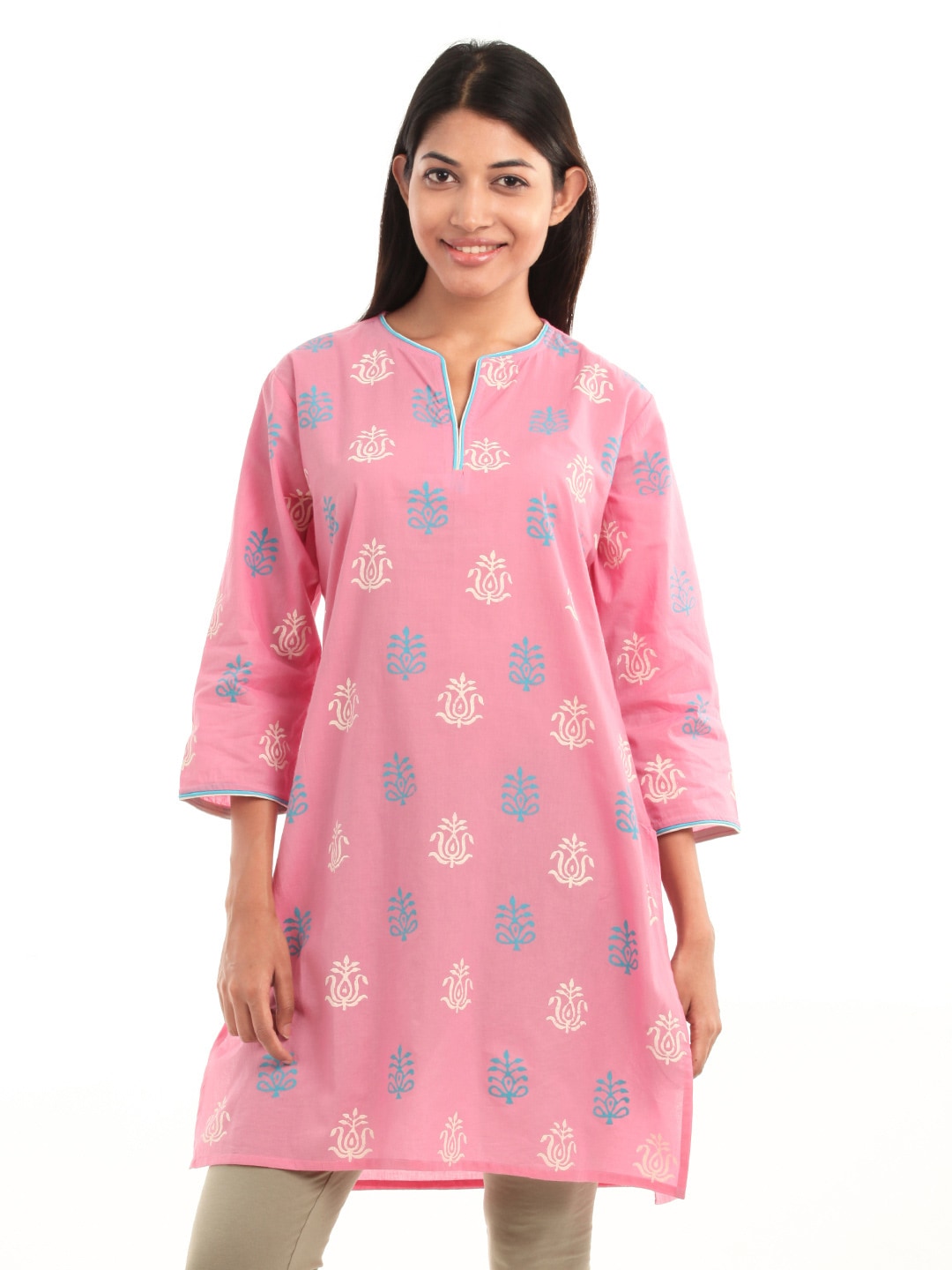 Shree Women Pink Printed Kurta