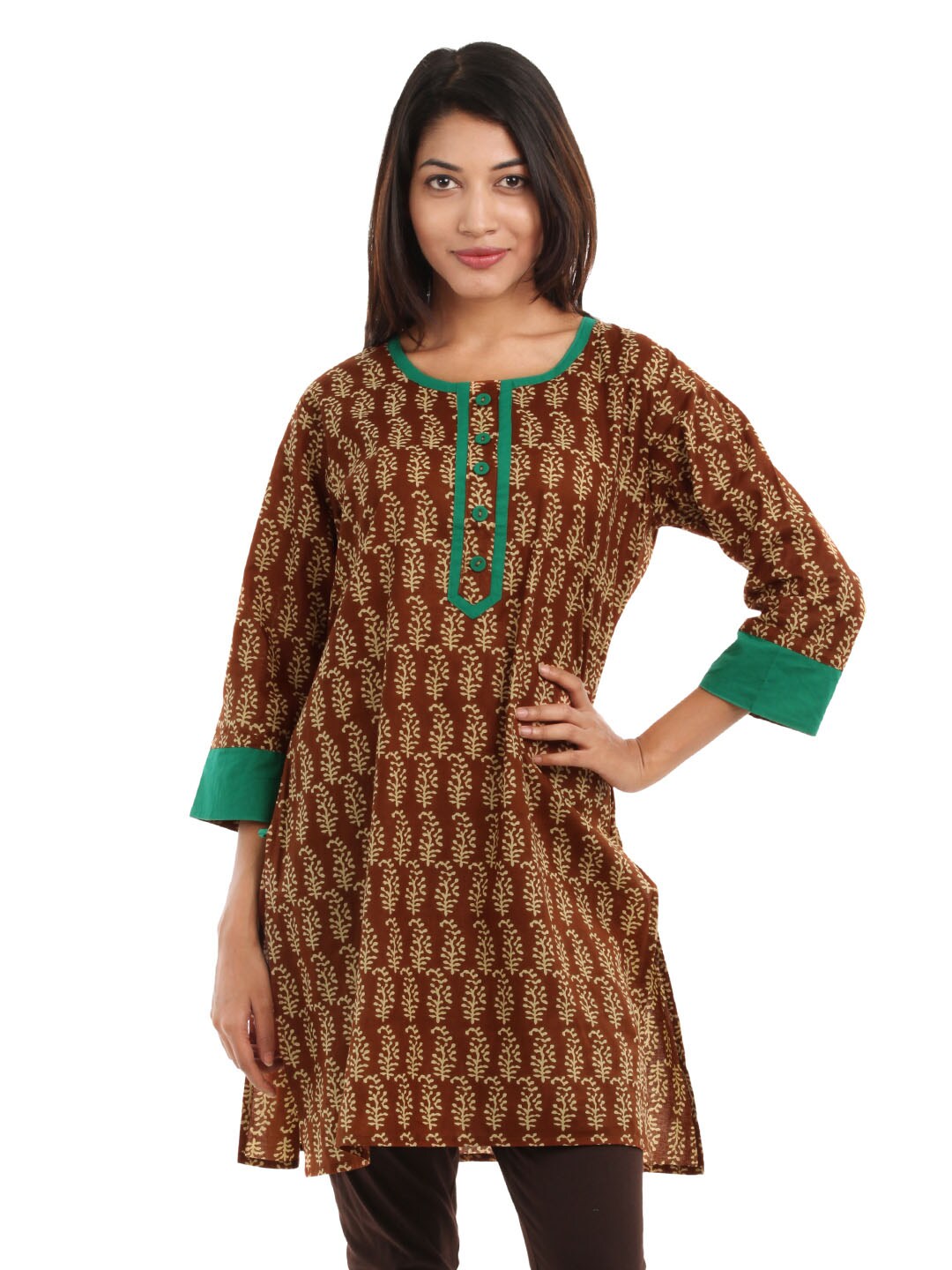 Shree Women Rust Printed Kurta