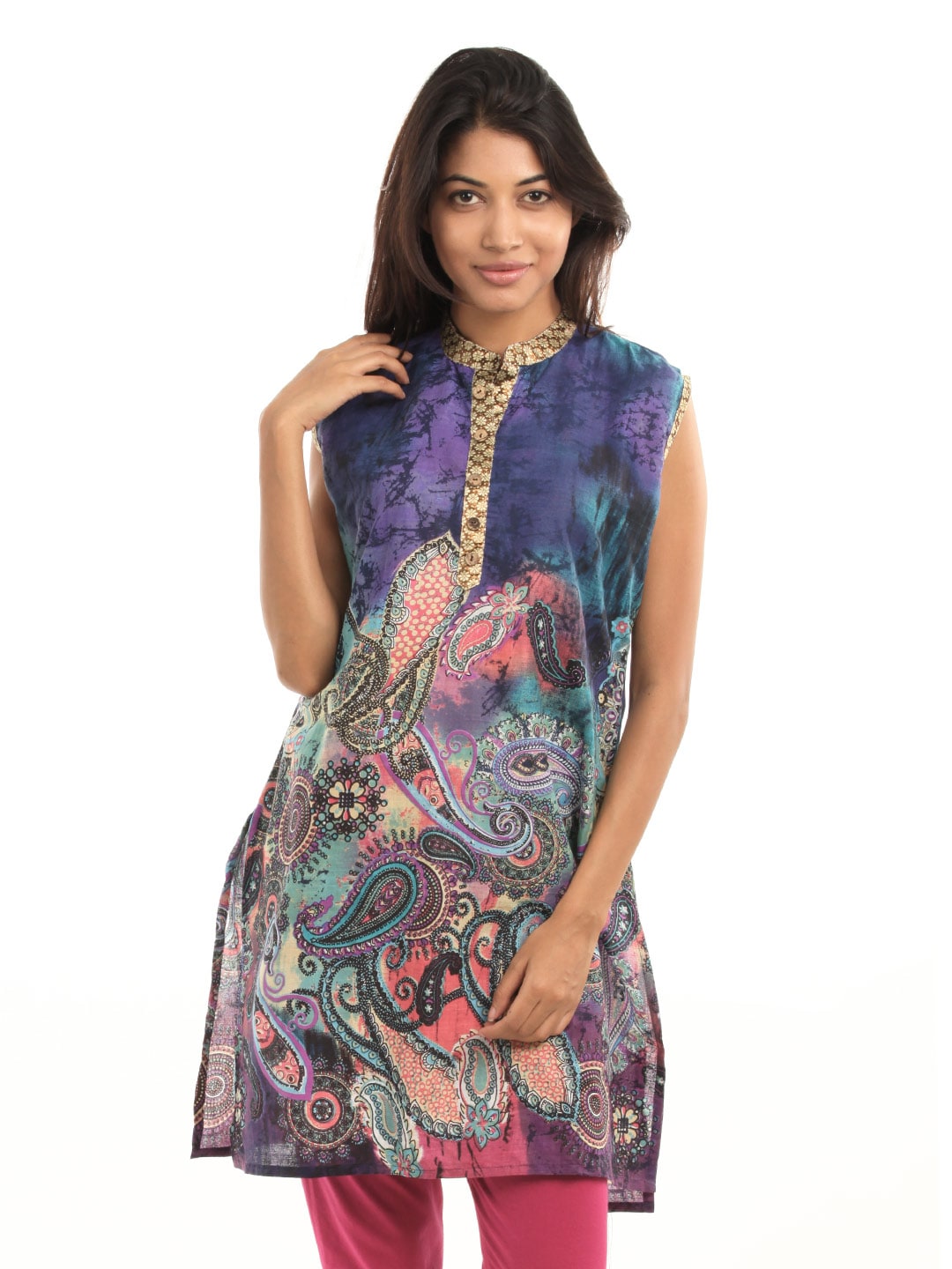 Shree Women Blue Printed Kurta