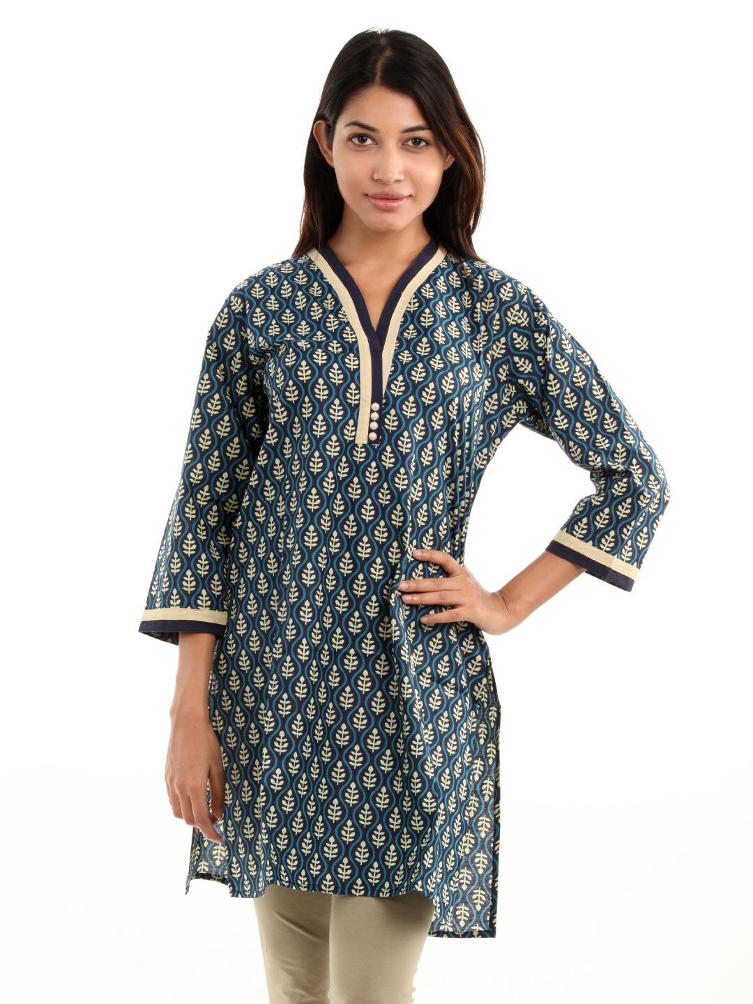 Shree Women Navy Blue Kurta