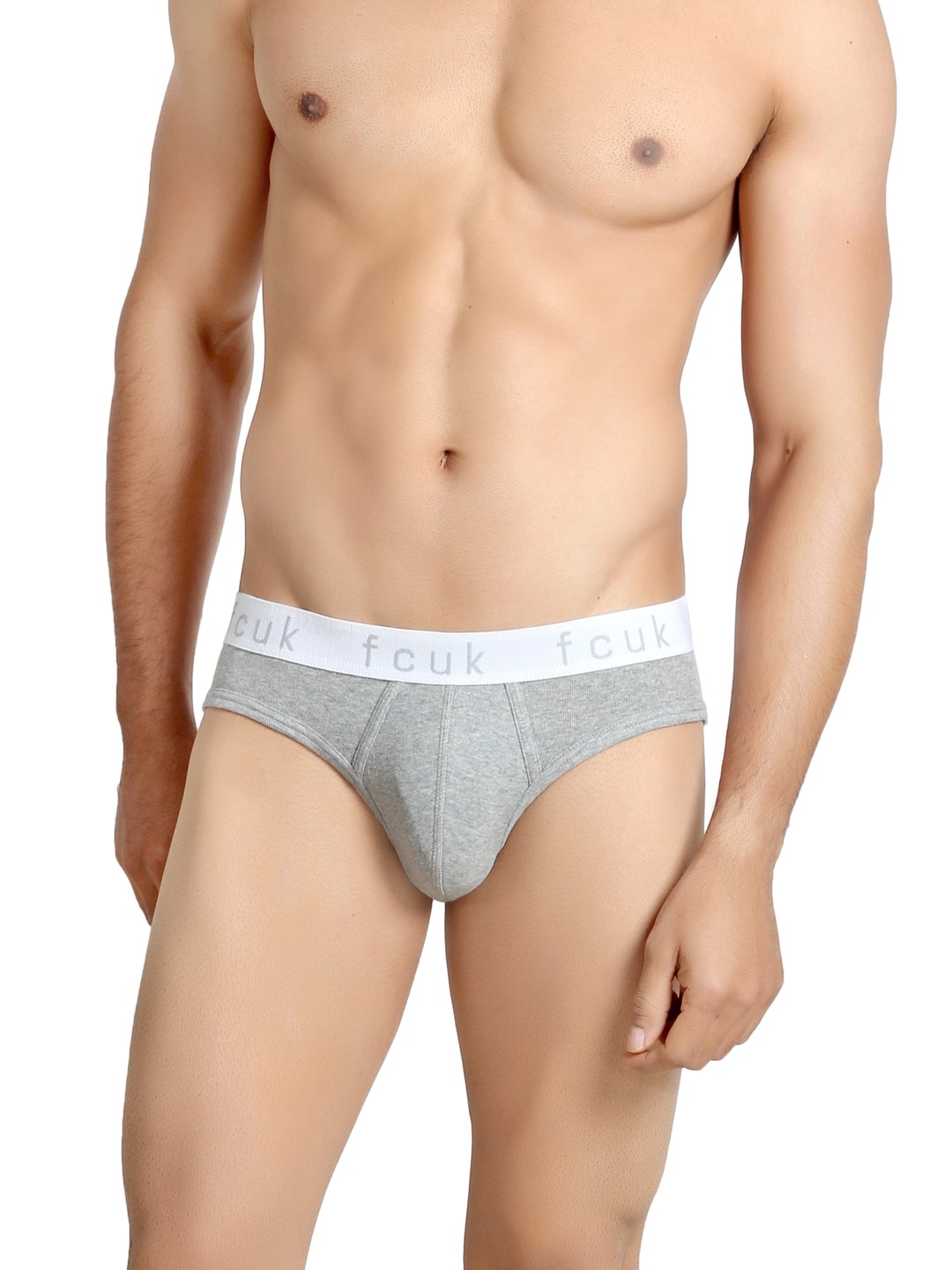 FCUK Underwear Men Grey Melange Brief