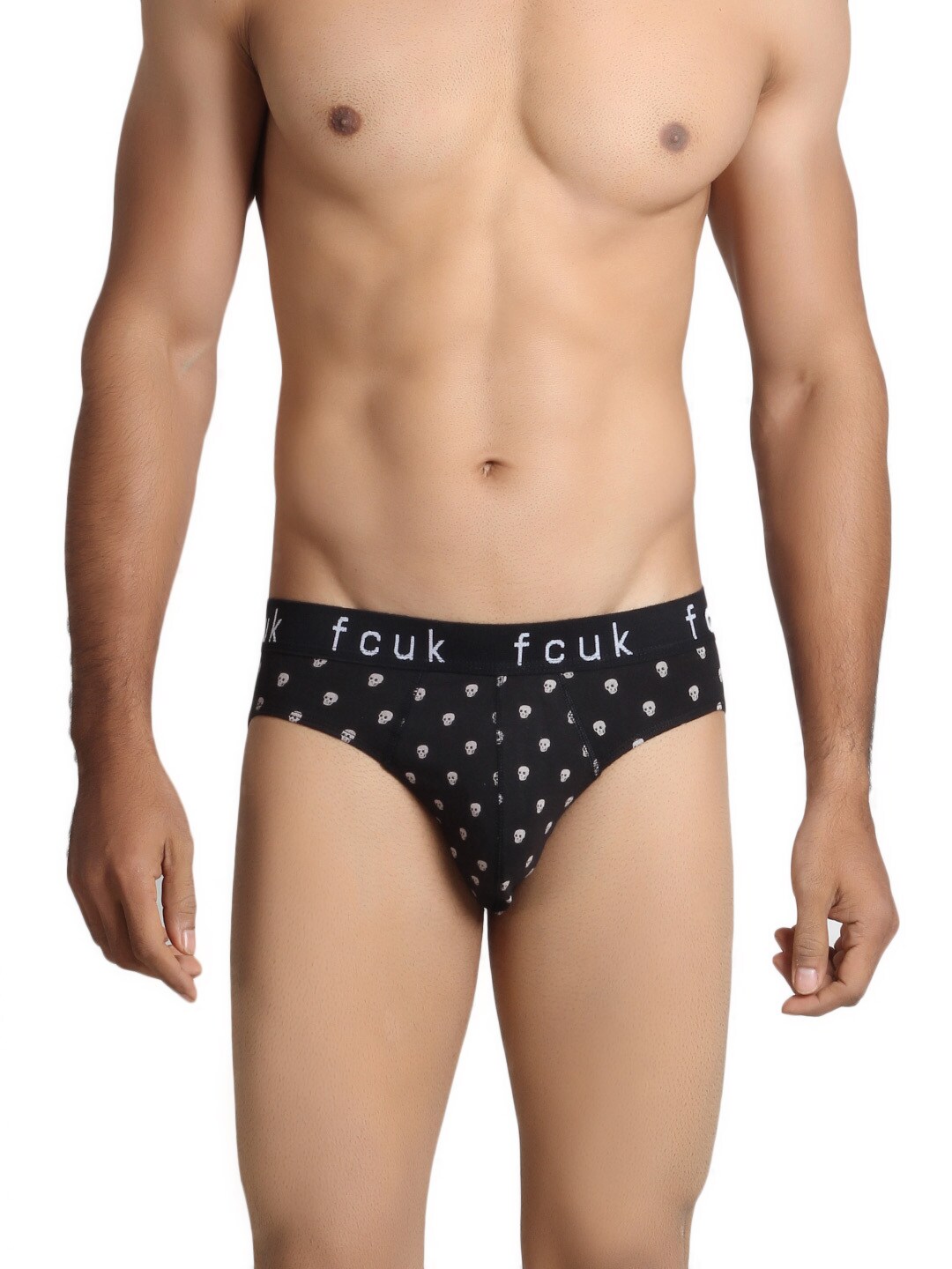 FCUK Underwear Men Black Printed Brief