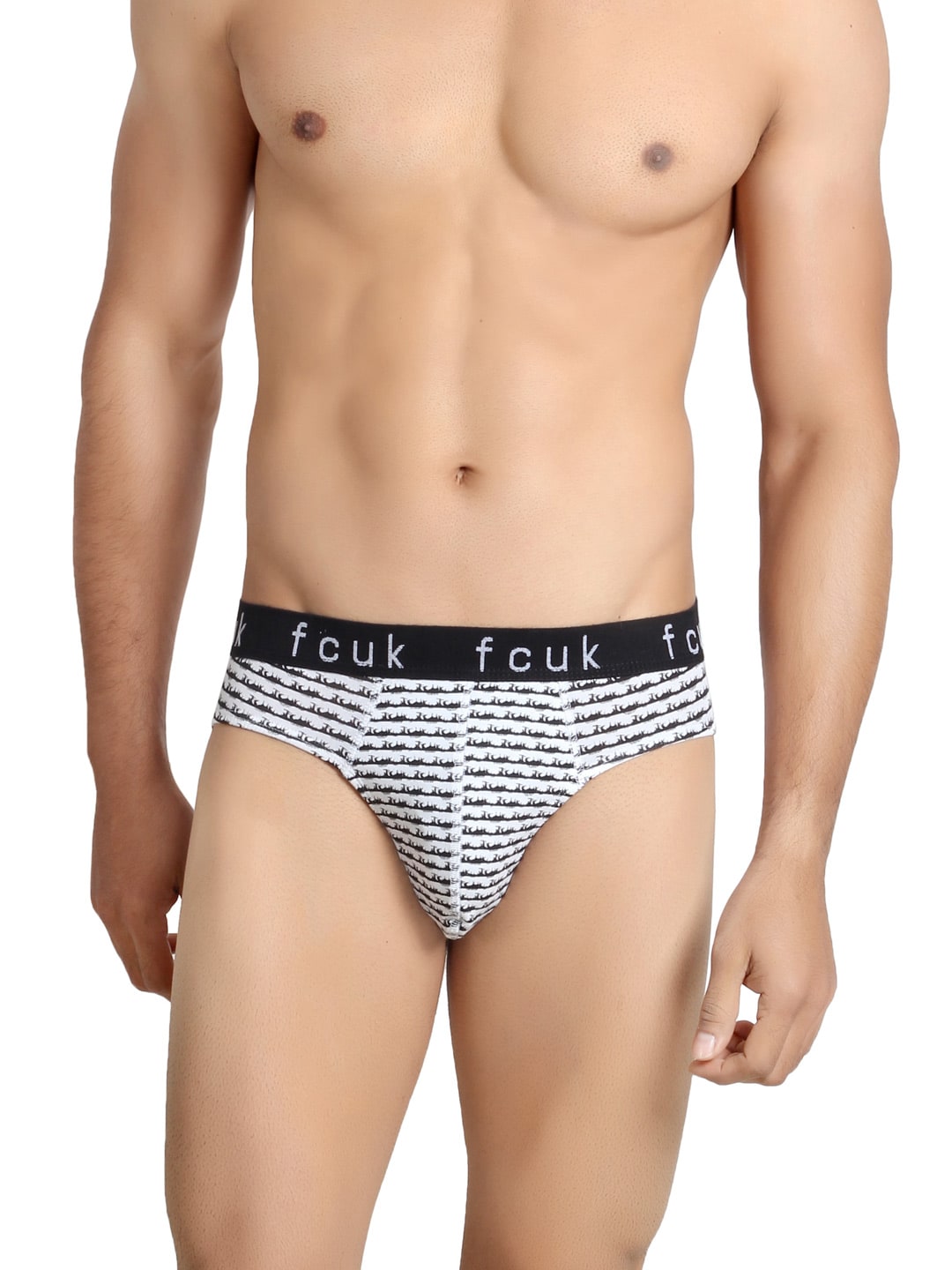 FCUK Underwear Men White & Black Brief