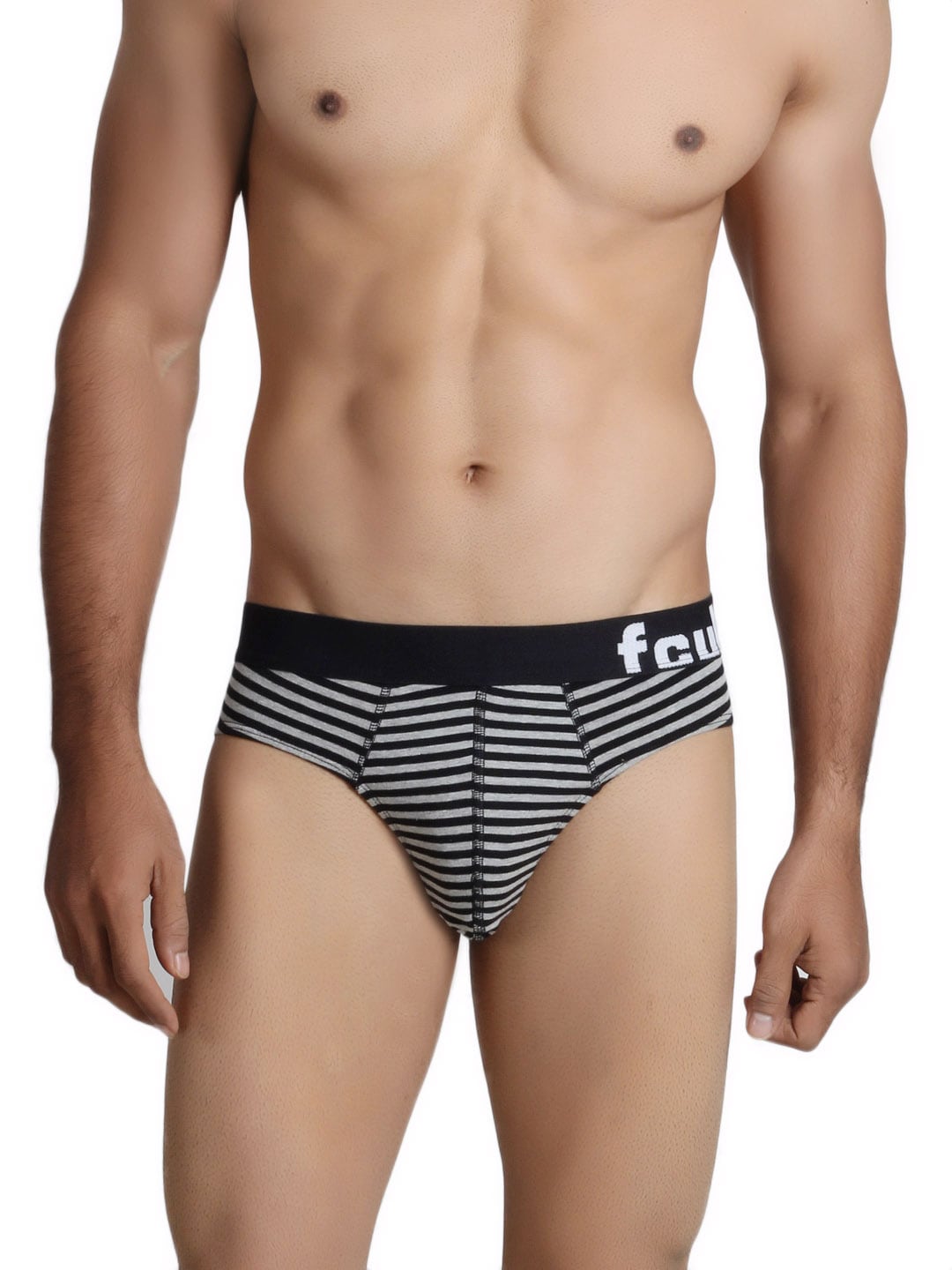 FCUK Underwear Men Black Striped Brief