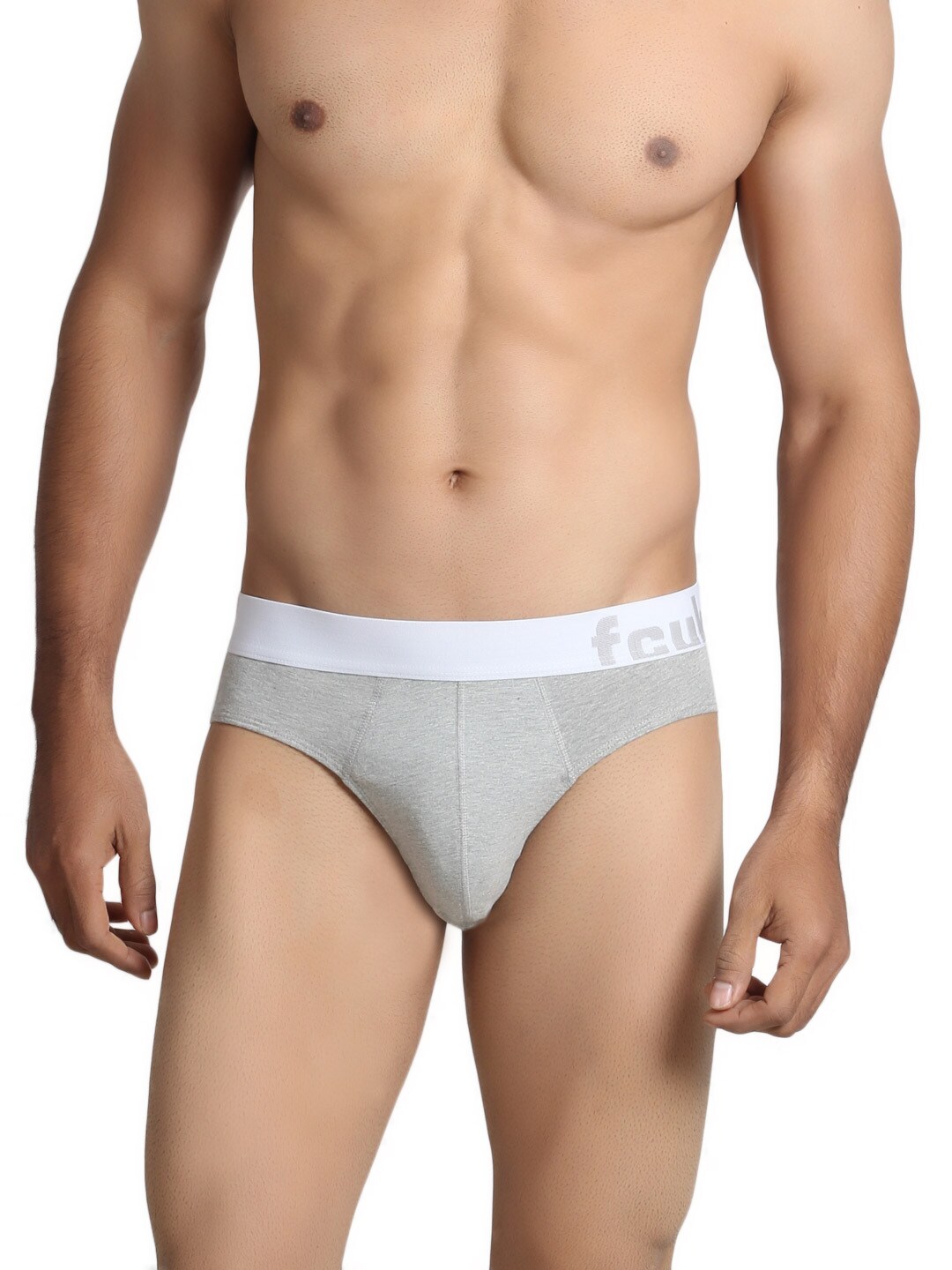 FCUK Underwear Men Grey Melange Brief