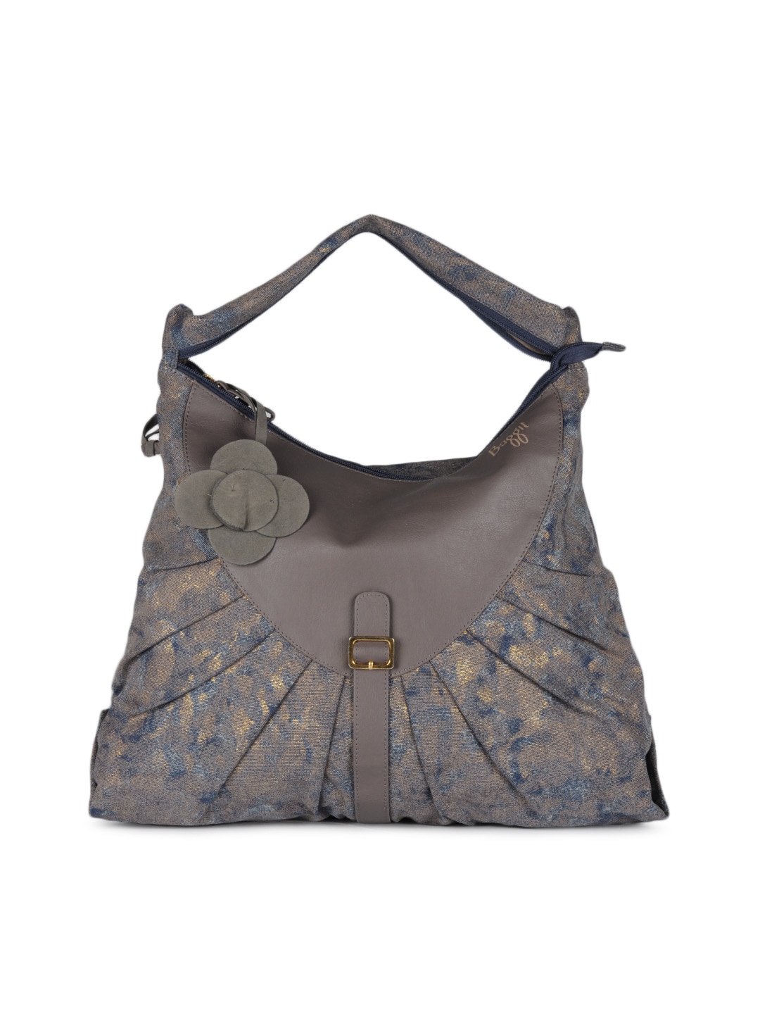 Baggit Women Brown & Blue Handbag