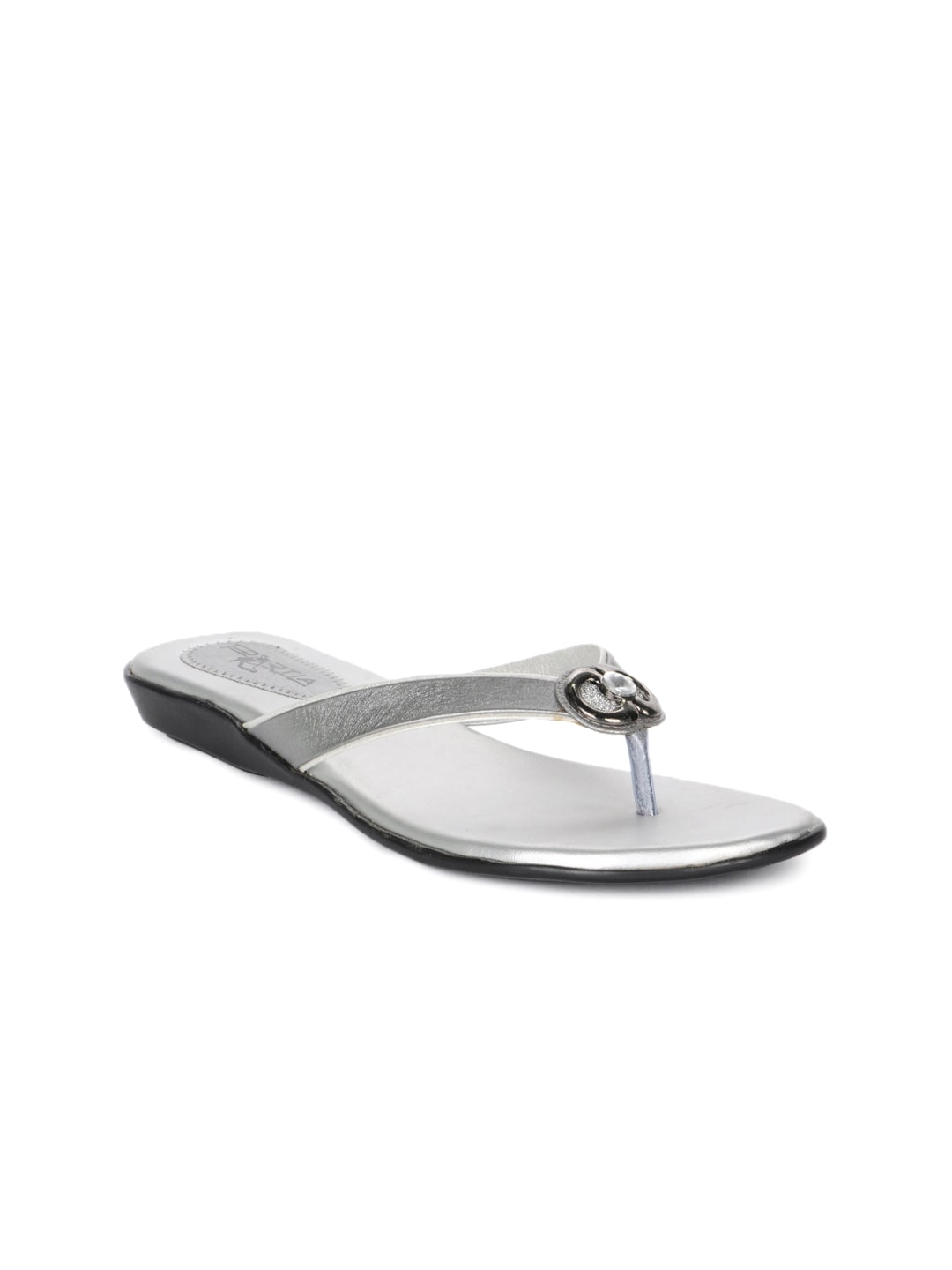 Portia Women Silver Flats