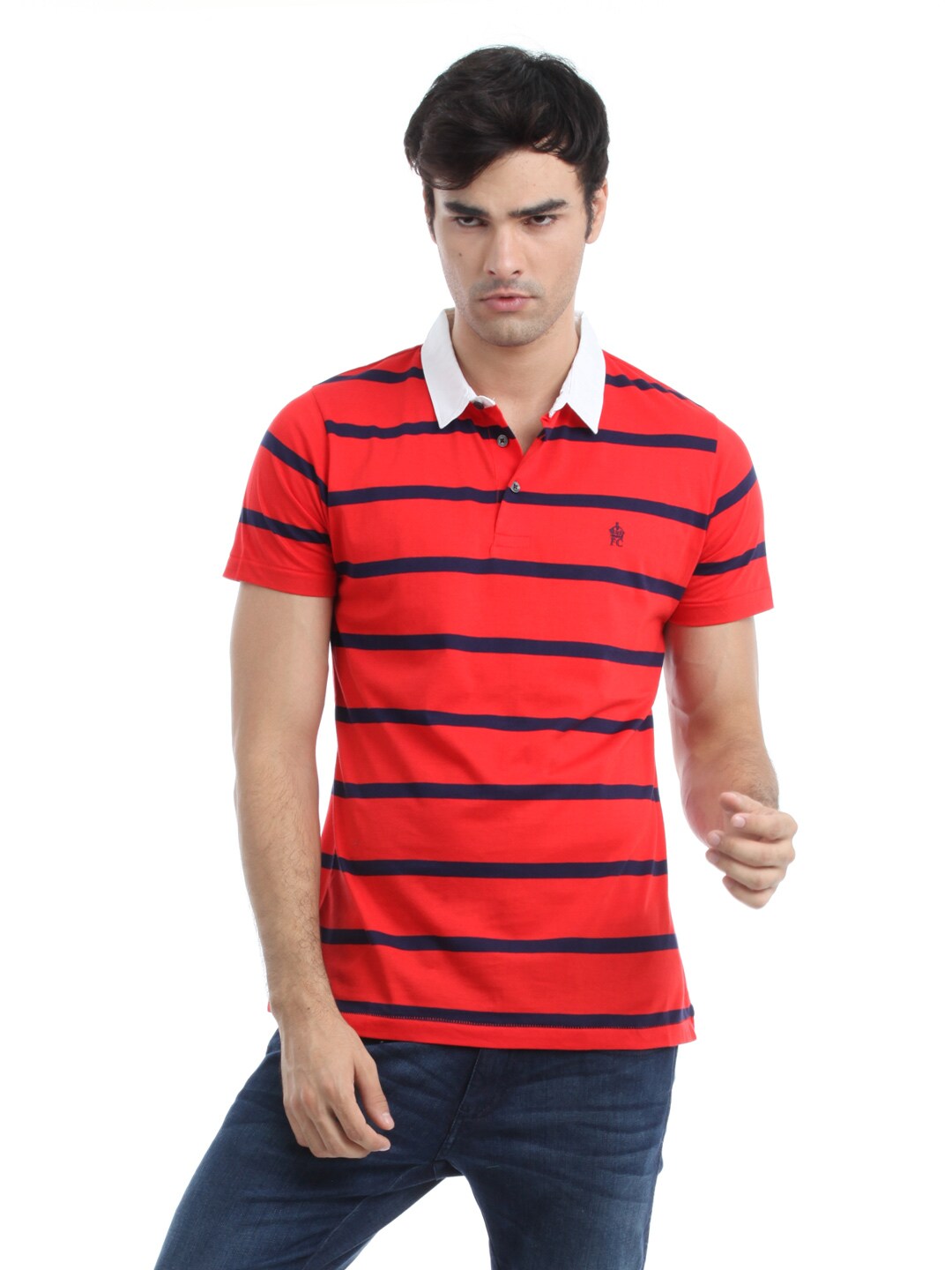 French Connection Men Red T-shirt