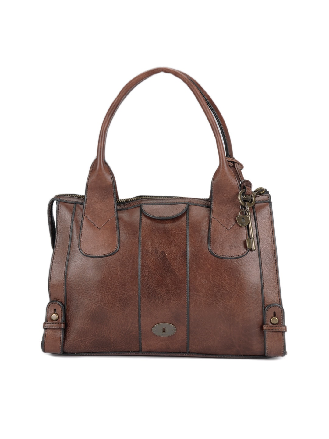 Fossil Women Brown Handbag