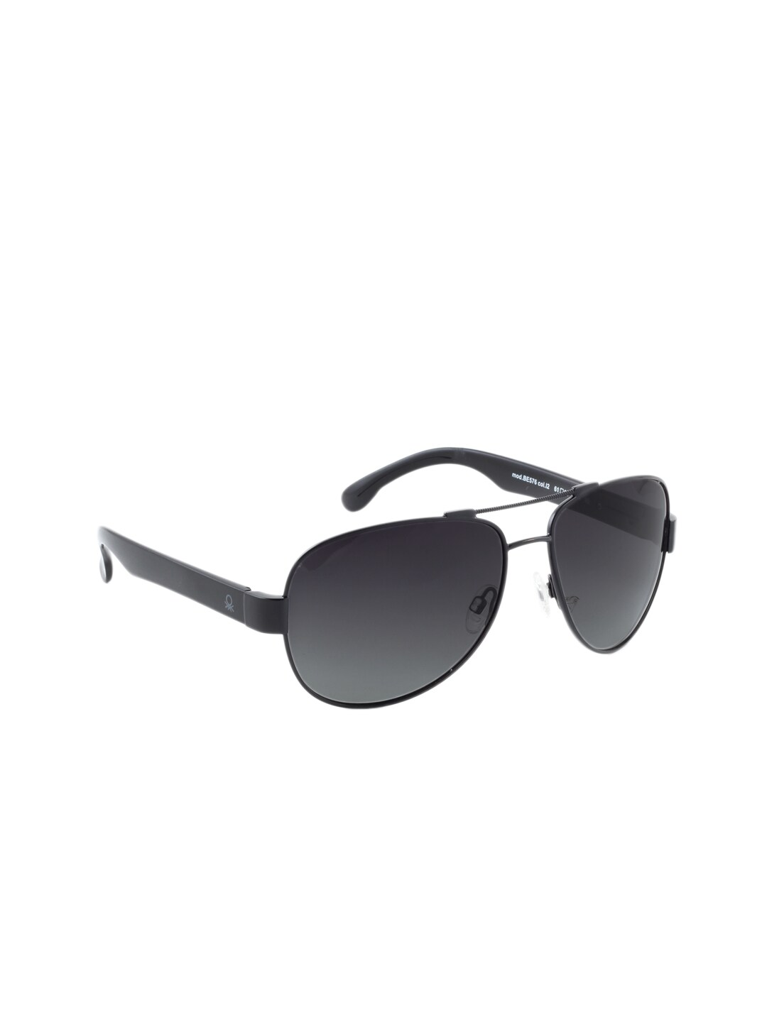 United Colors of Benetton Men Black Sunglasses