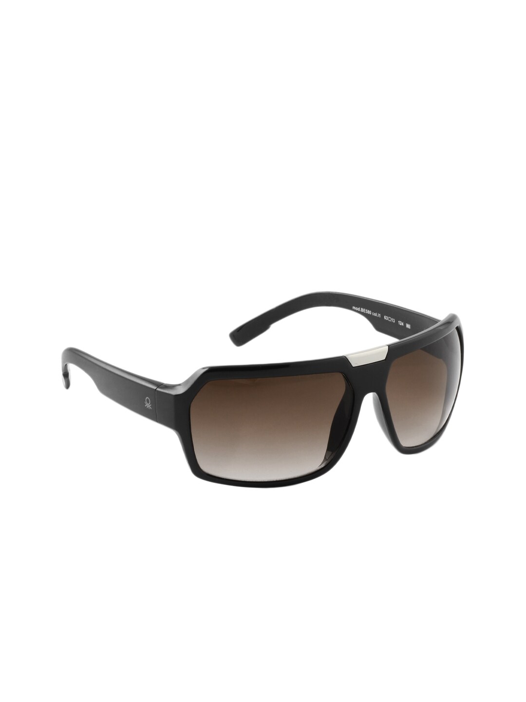 United Colors of Benetton Men Black Sunglasses