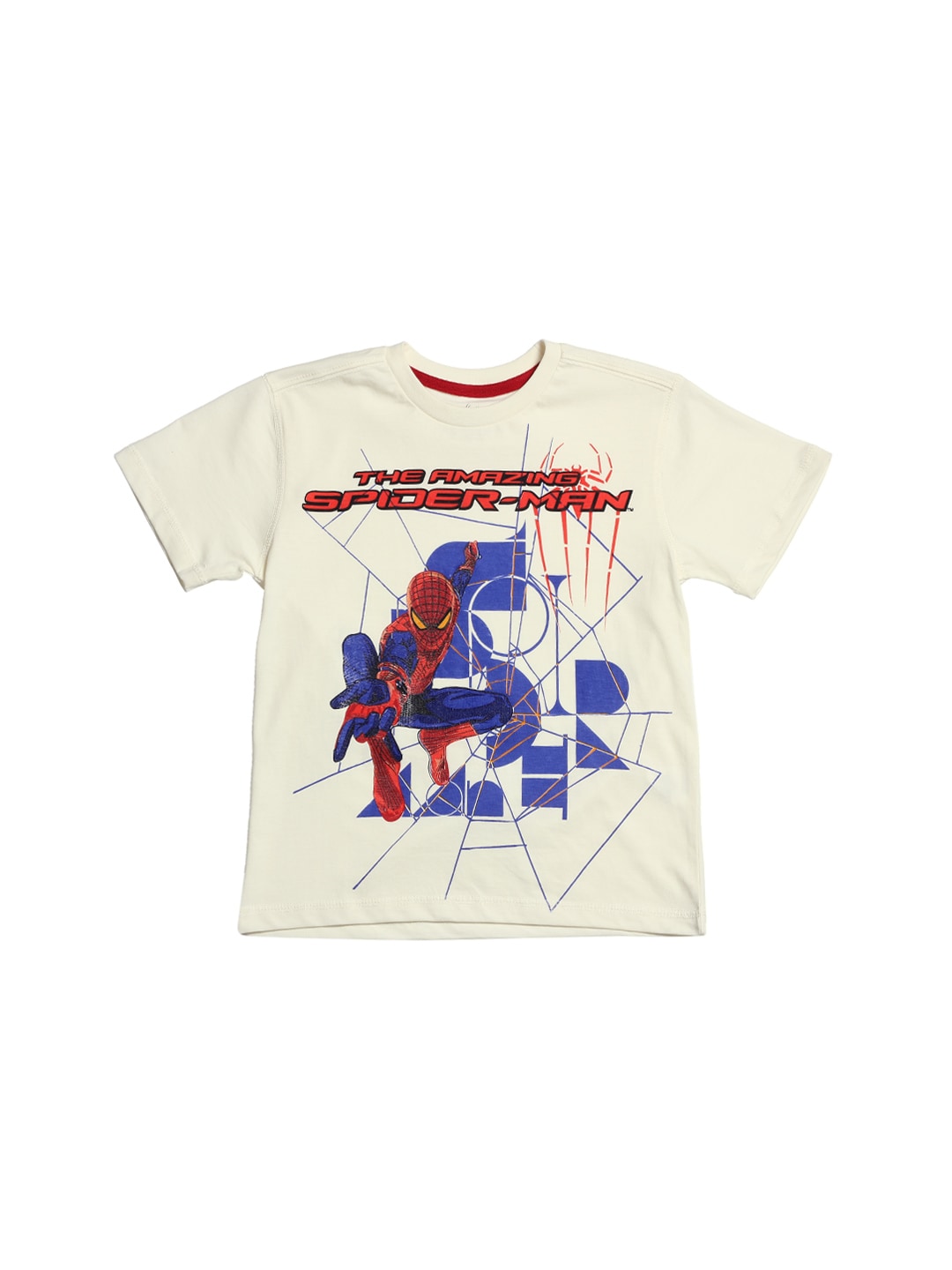 The Amazing Spiderman Boys Off White T-Shirt