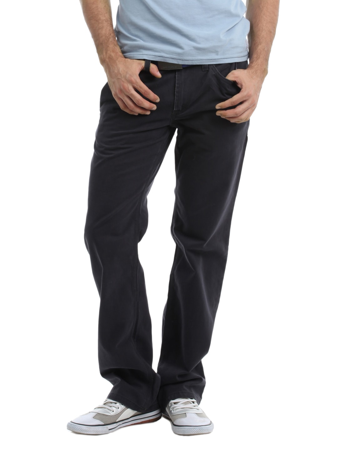 French Connection Men Charcoal Trousers