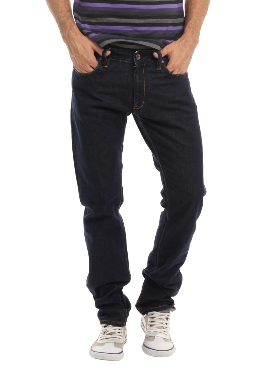 French Connection Men Navy Blue Jeans