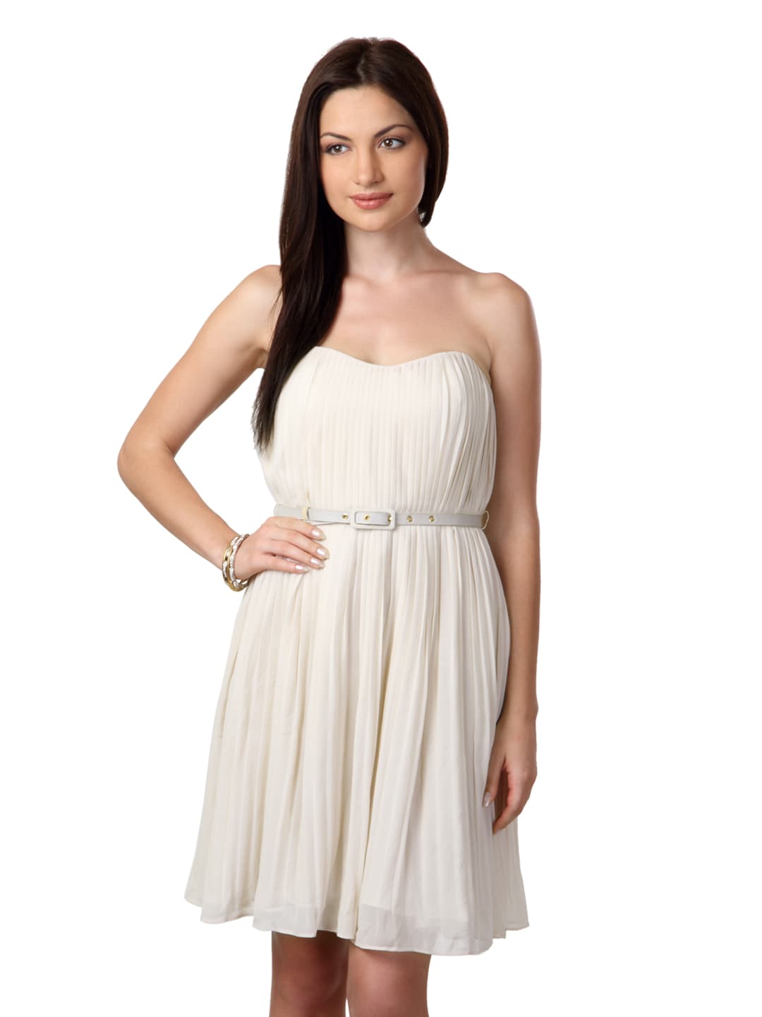 French Connection Women Cream Dress