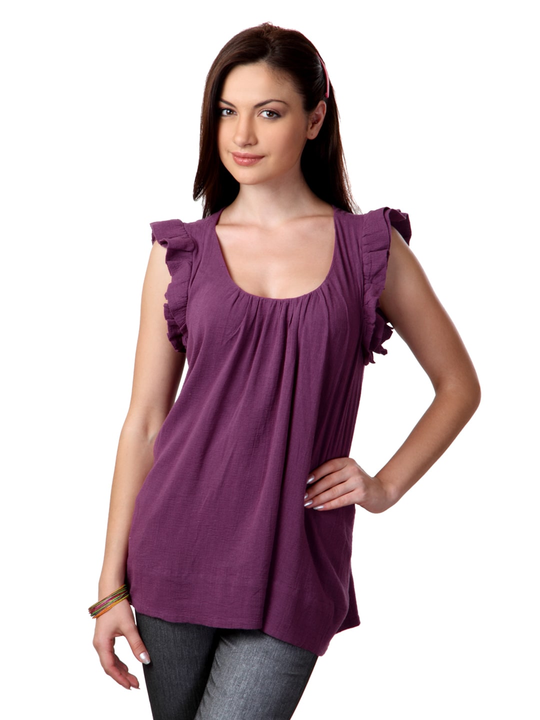 French Connection Women Purple Top